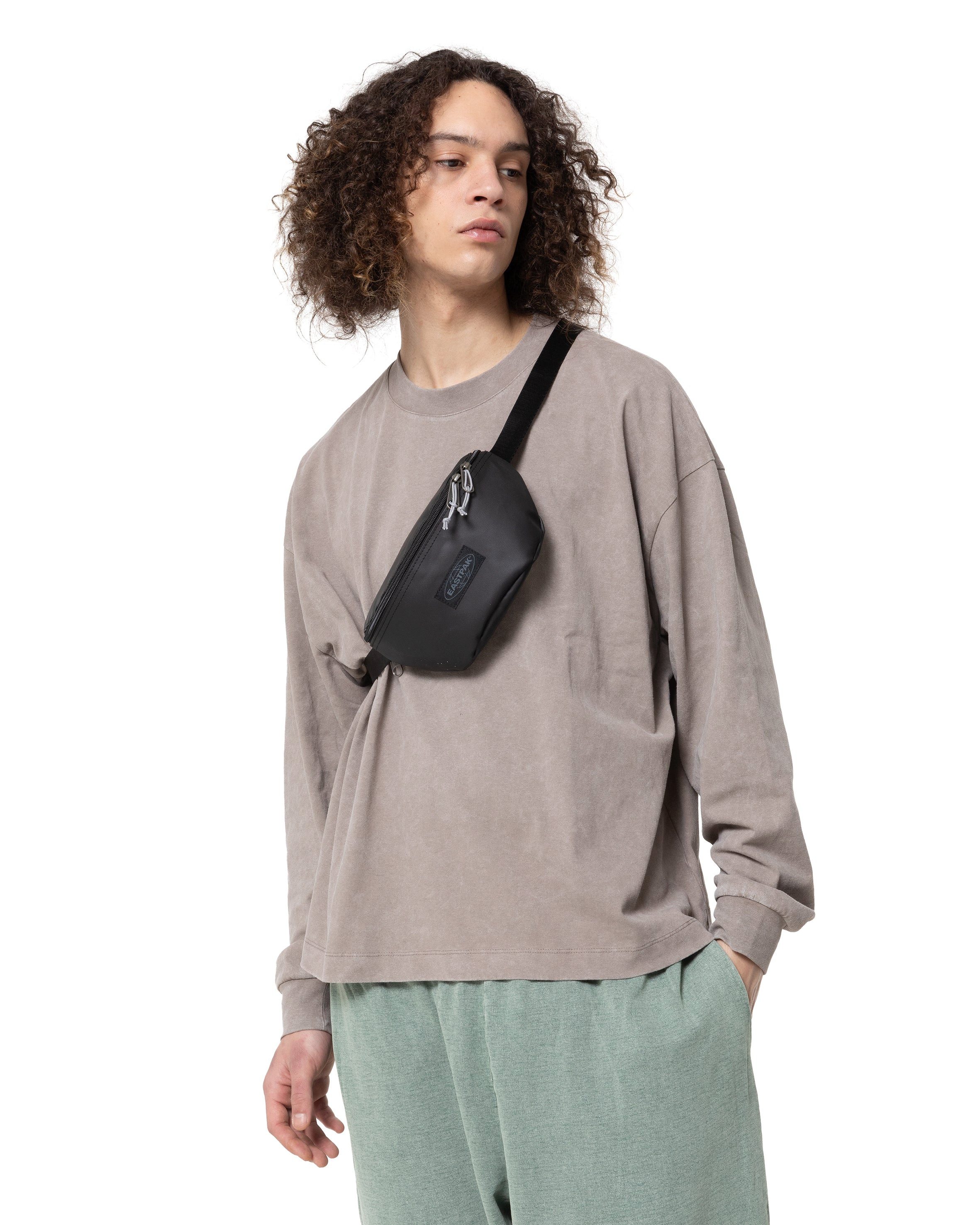 Eastpak Bauchtasche SPRINGER Kontrast Black Blue, Unisex Gürteltasche, Minibag im lässigen Look