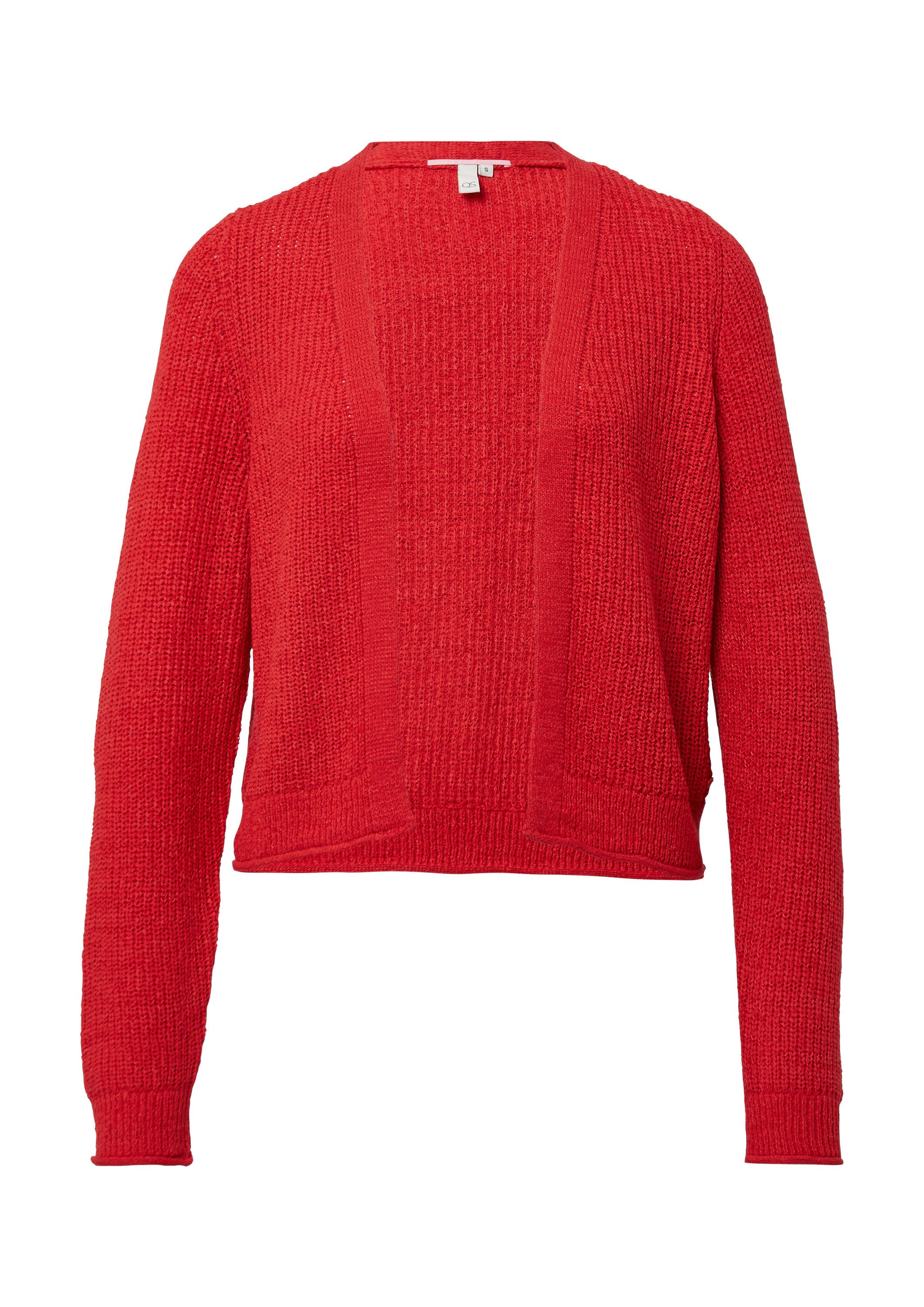 QS Cardigan Strickjacke Strickjacke aus Bändchengarn günstig online kaufen
