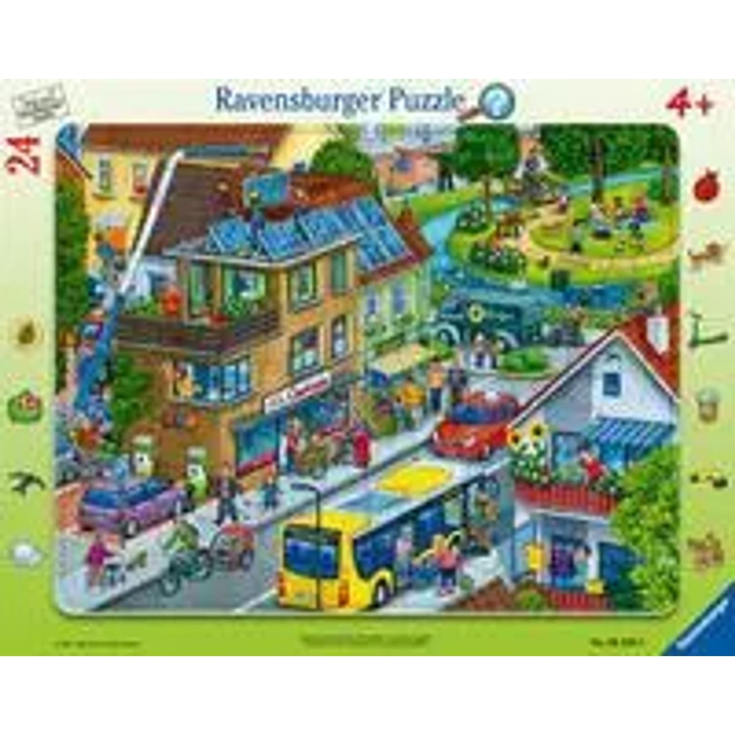 Ravensburger Puzzle Ravensburger Kinderpuzzle - Unsere grüne Stadt - 24 Teile..., 24 Puzzleteile