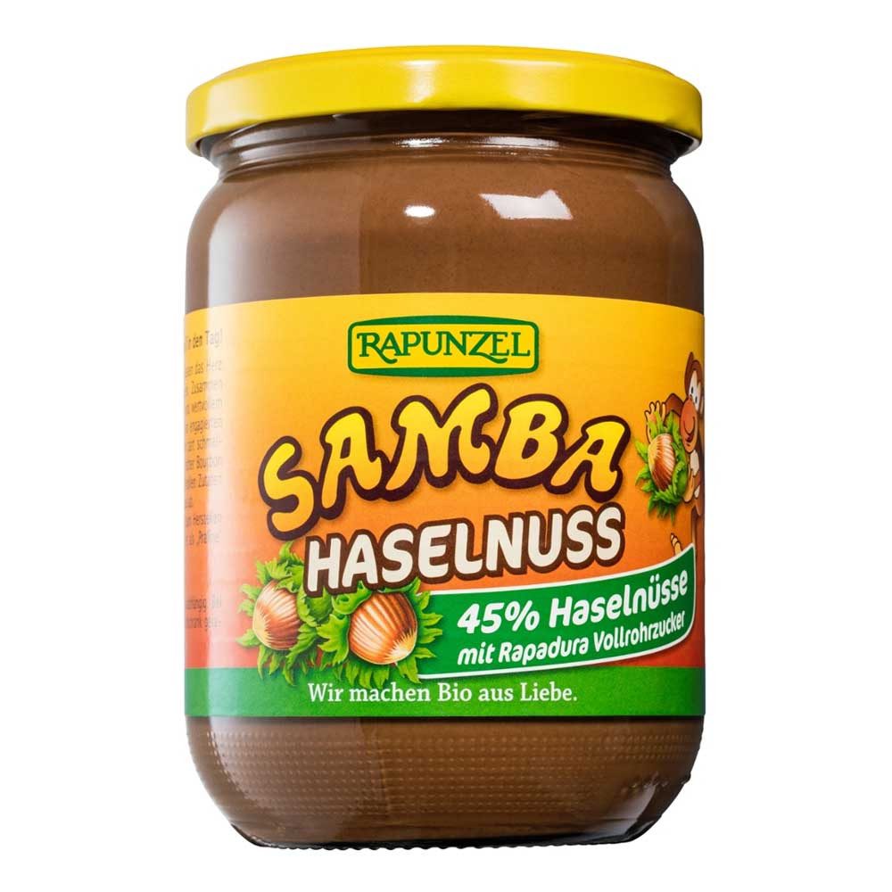 Rapunzel Nussaufstrich Samba - Haselnuss-Schoko-Creme 500g