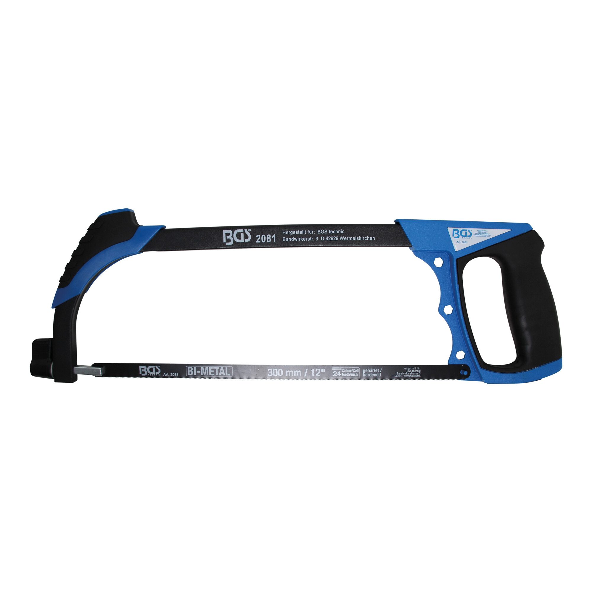 BGS technic Bügelsäge BGS Aluminium-Sägebogen inkl. HSS-Sägeblatt 300 mm