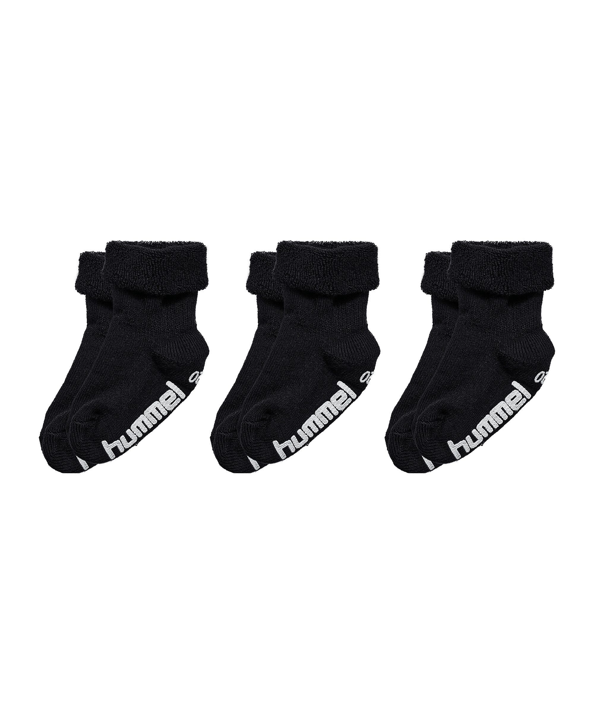 hummel Freizeitsocken Hummel Mini Non Slip 3-Pack Socken Kids Weiß Baumwolle