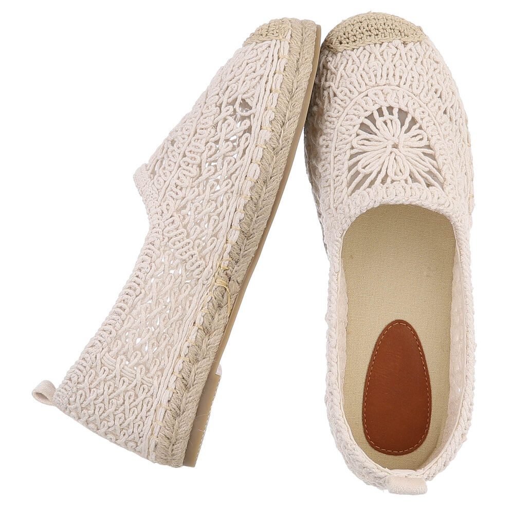 Ital-Design Häkel-Espadrille für Damen, leicht und bequem, Freizeitshoes Sl günstig online kaufen