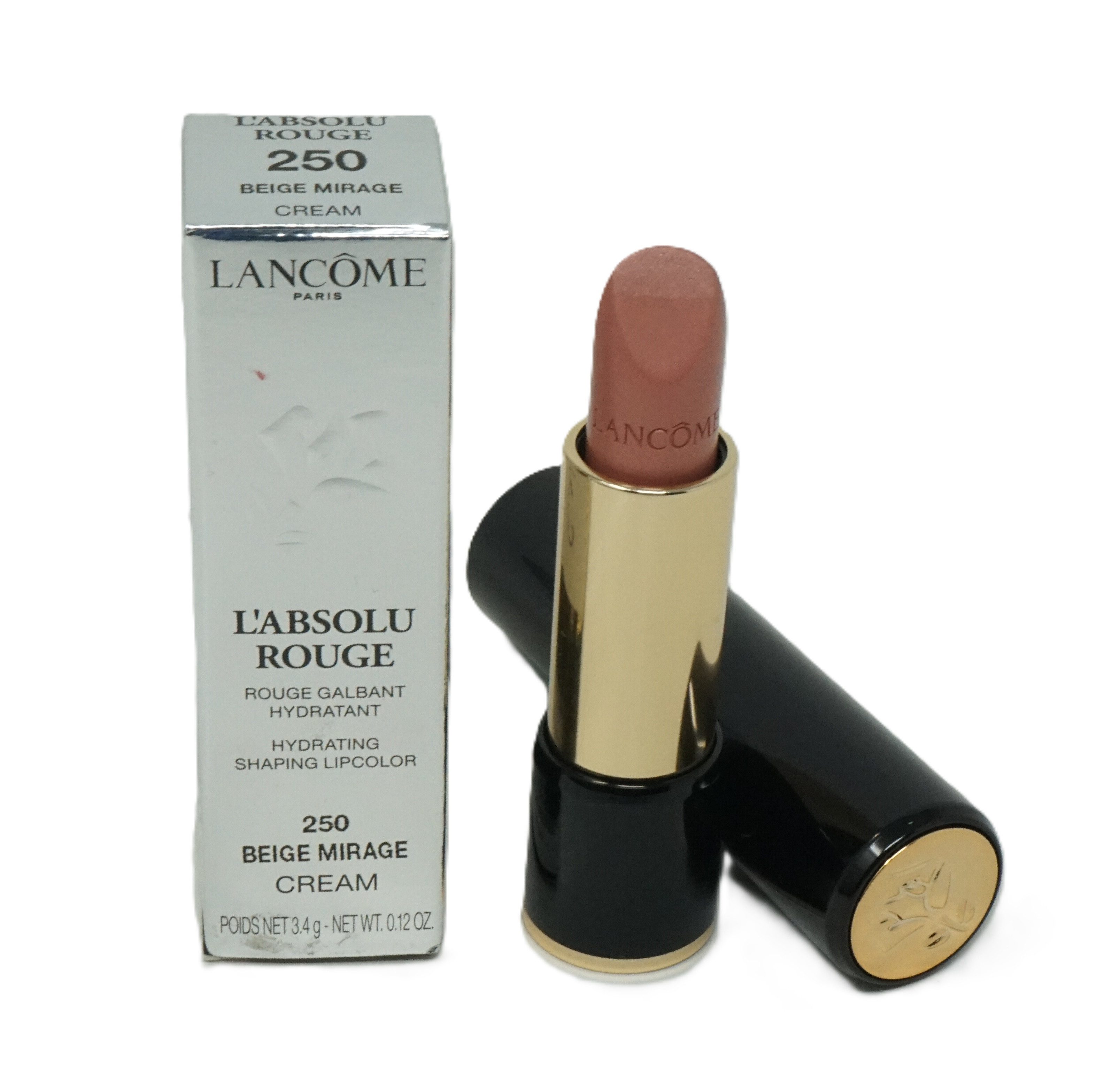 LANCOME Lippenstift Lancome L'Absolu Rouge Lippenstift Cream 250 Beige Mirage 3,4g