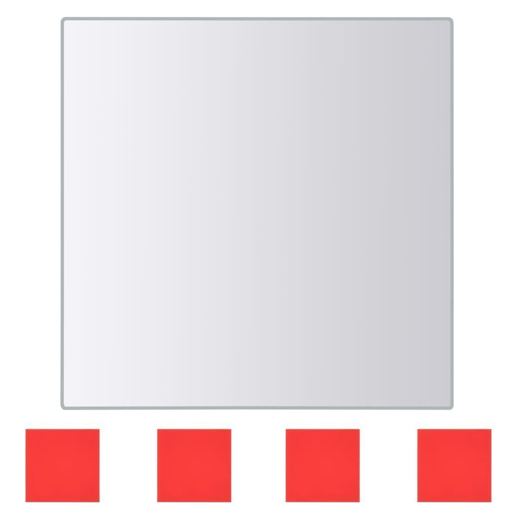 Glas Spiegel vidaXL 48-tlg Spiegelfliesen-Set Quadratisch