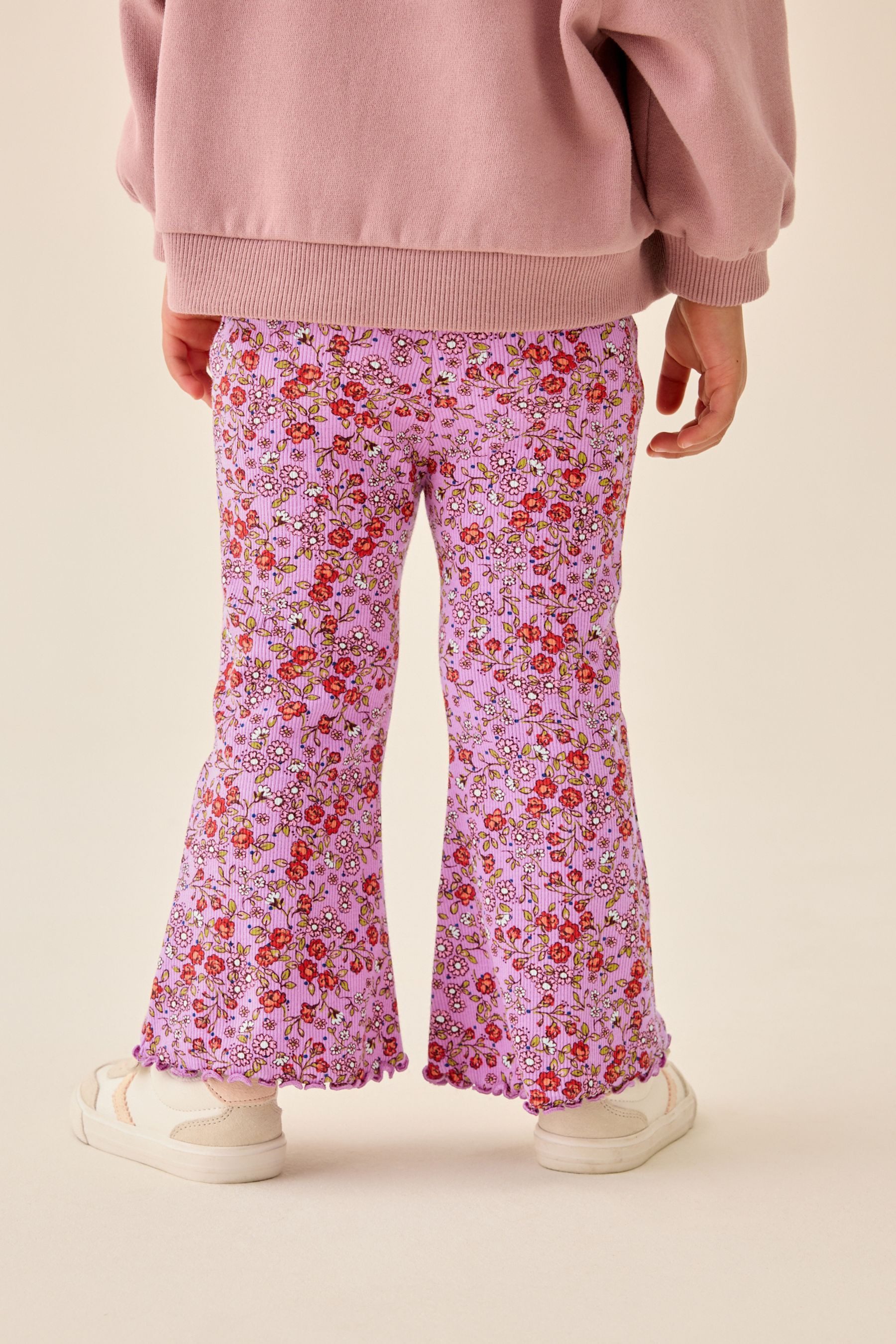 Next Leggings Geblümte Leggings mit Schlag (1-tlg)