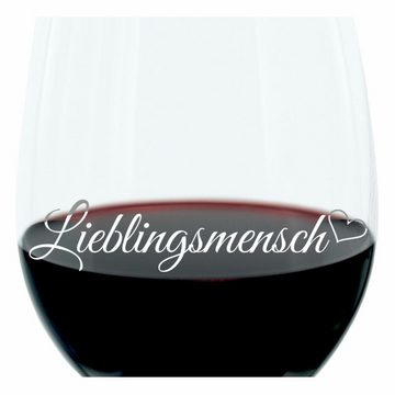 LEONARDO Weinglas Lieblingsmensch, Glas, lasergraviert