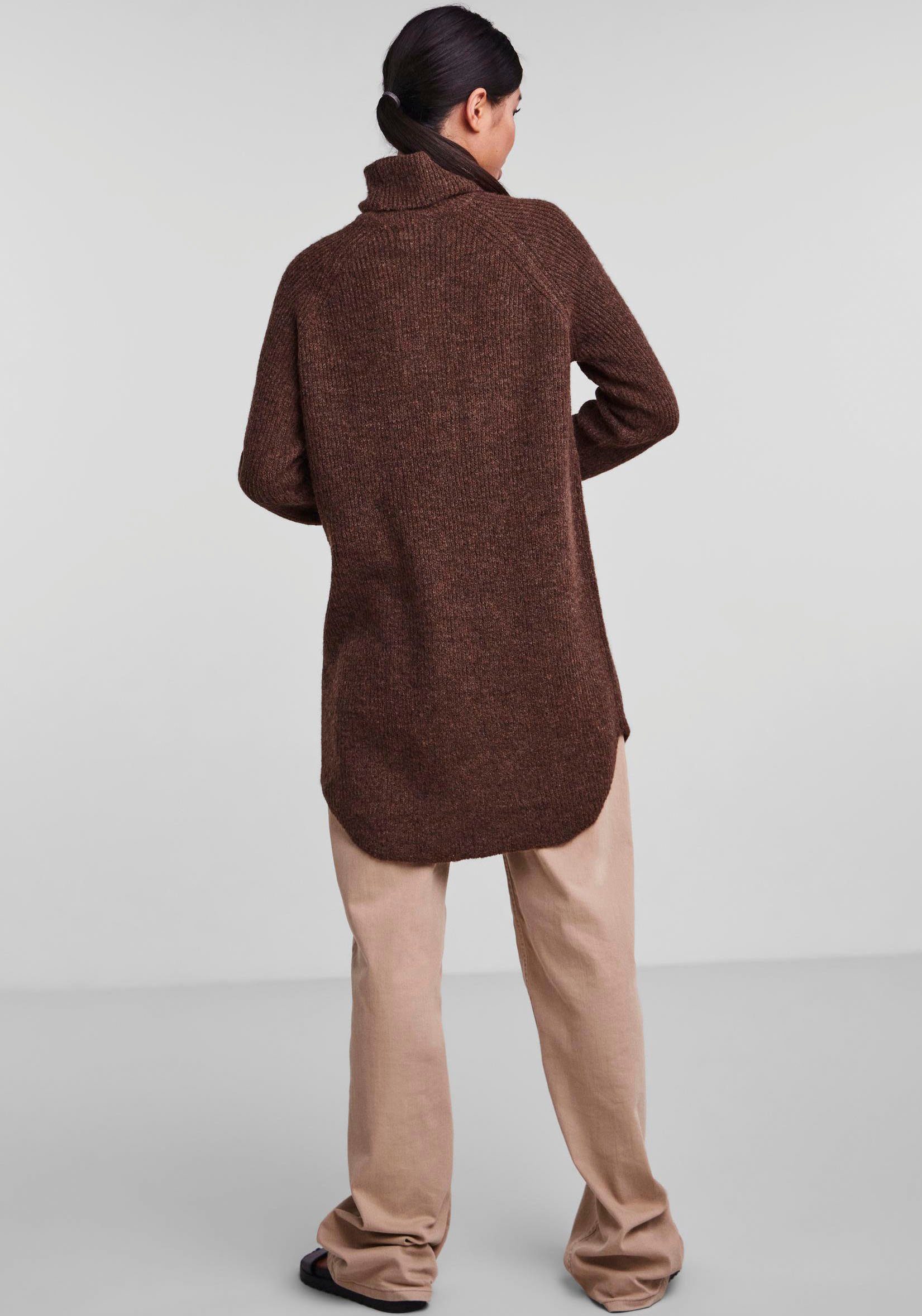 pieces Rollkragenpullover BC LS Coffee NOOS PCELLEN LONG Chicory KNIT