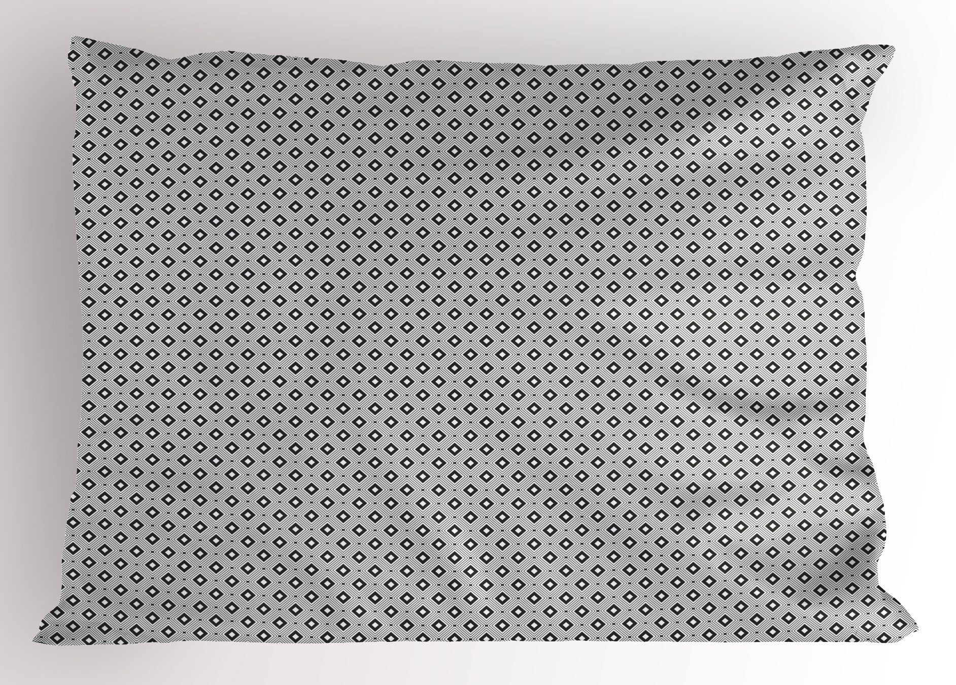 Kissenbezüge Dekorativer Standard King Gedruckter geometrische Kissenbezug, Punkt-Verbindung (1 Size Stück), Rhombus Abakuhaus