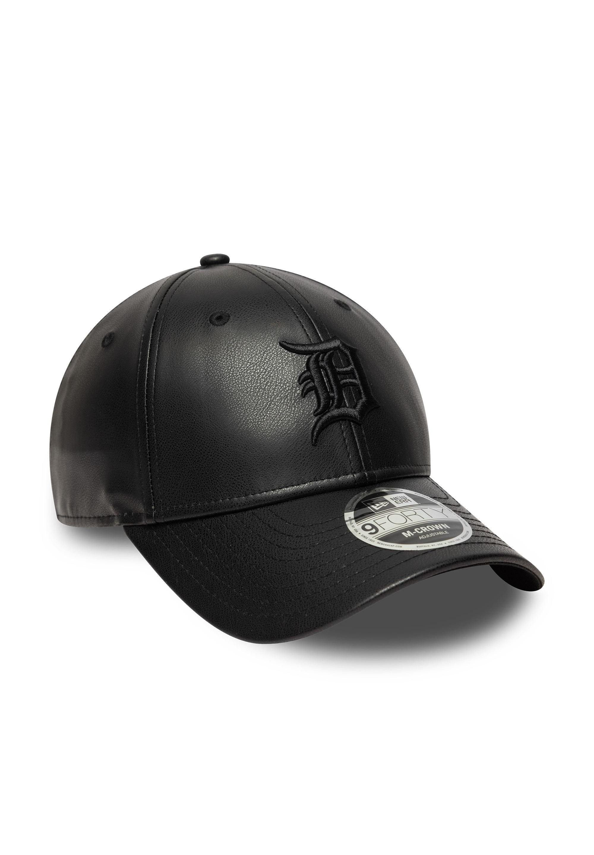 New Era Baseball Cap Detroit Tigers New Era PU 9Forty M-Crown Cap Kunstleder Schwarz (1-St)
