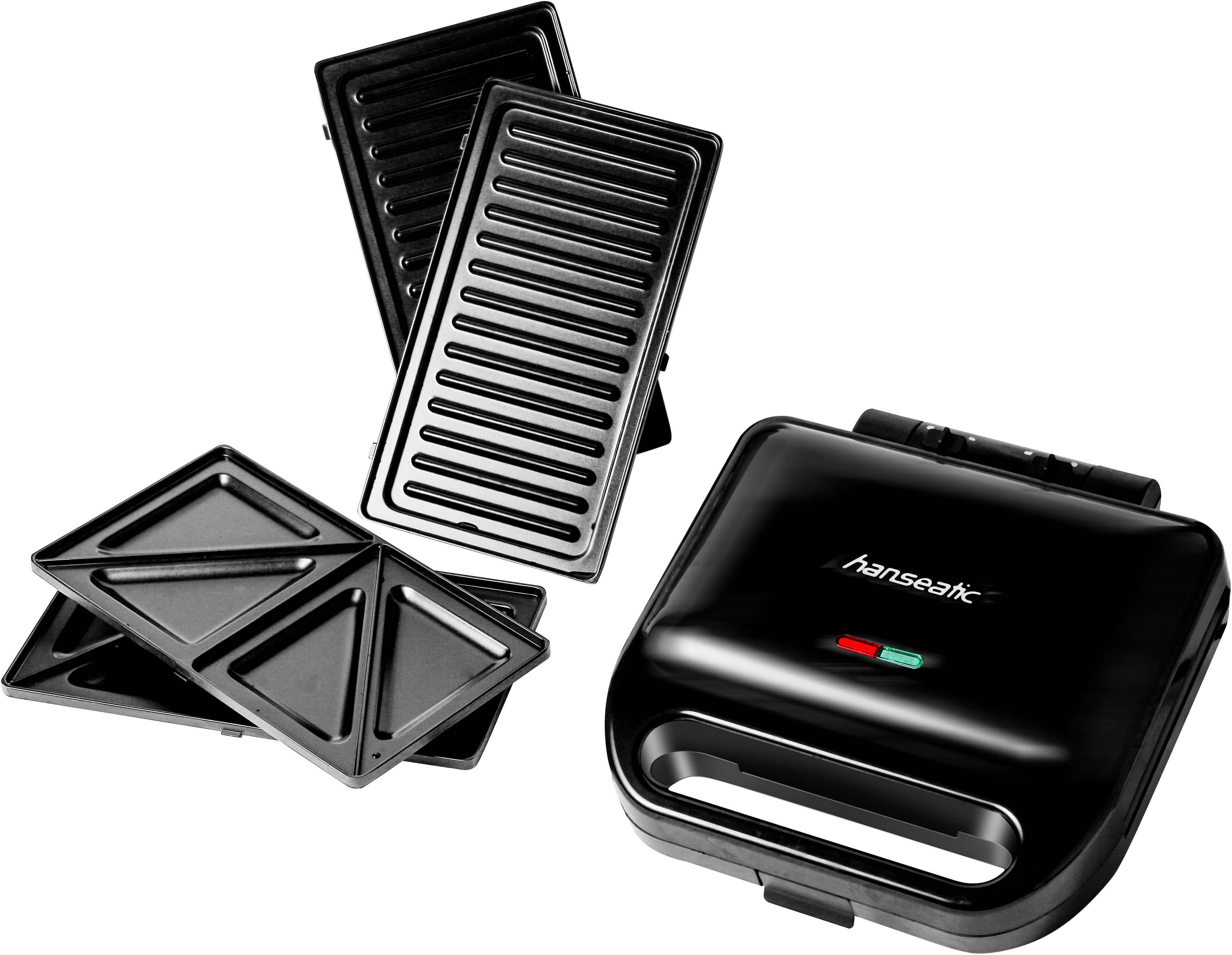 Waffeleisen HWM750BD 3-in-1-Sandwichmaker, Waffeleisen & Kontaktgrill