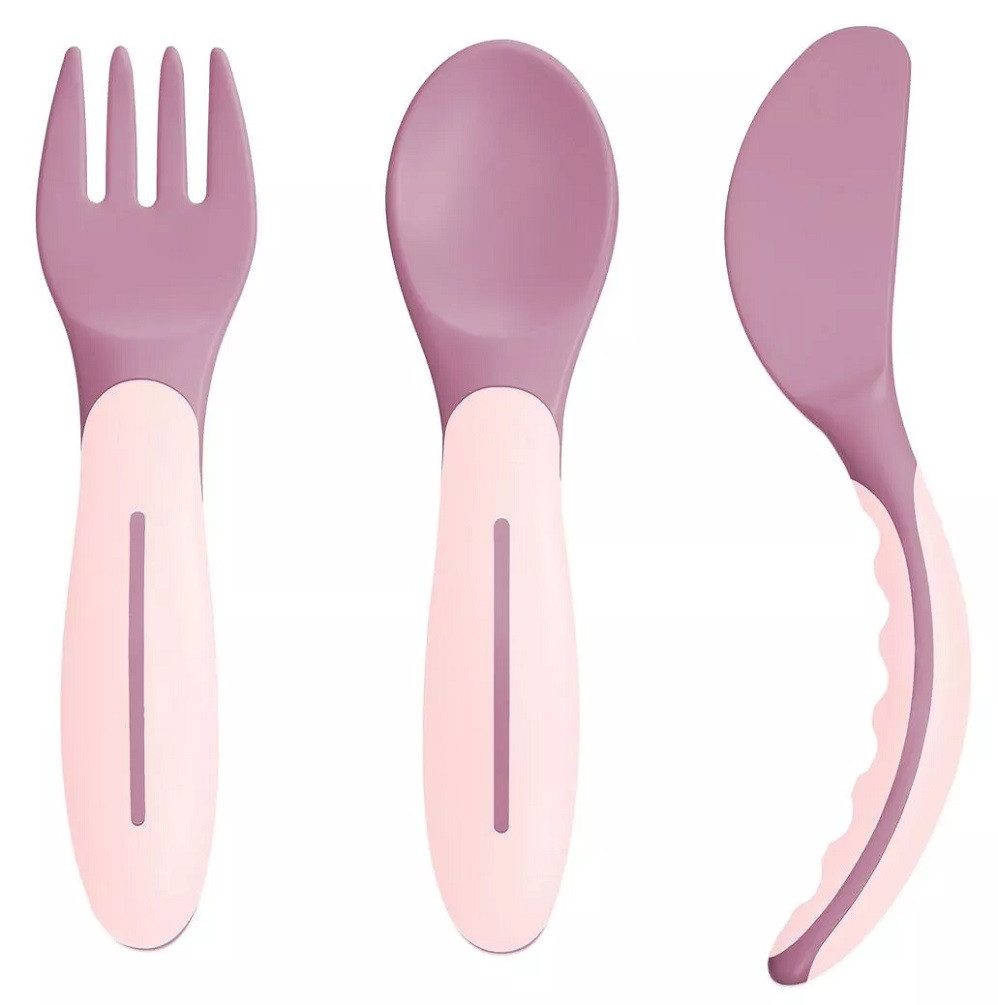 MAM Kinderbesteck Baby's Cutlery 6M+ Babybesteck (3-tlg), lebensmittelecht, mit rutschfesten Griffen