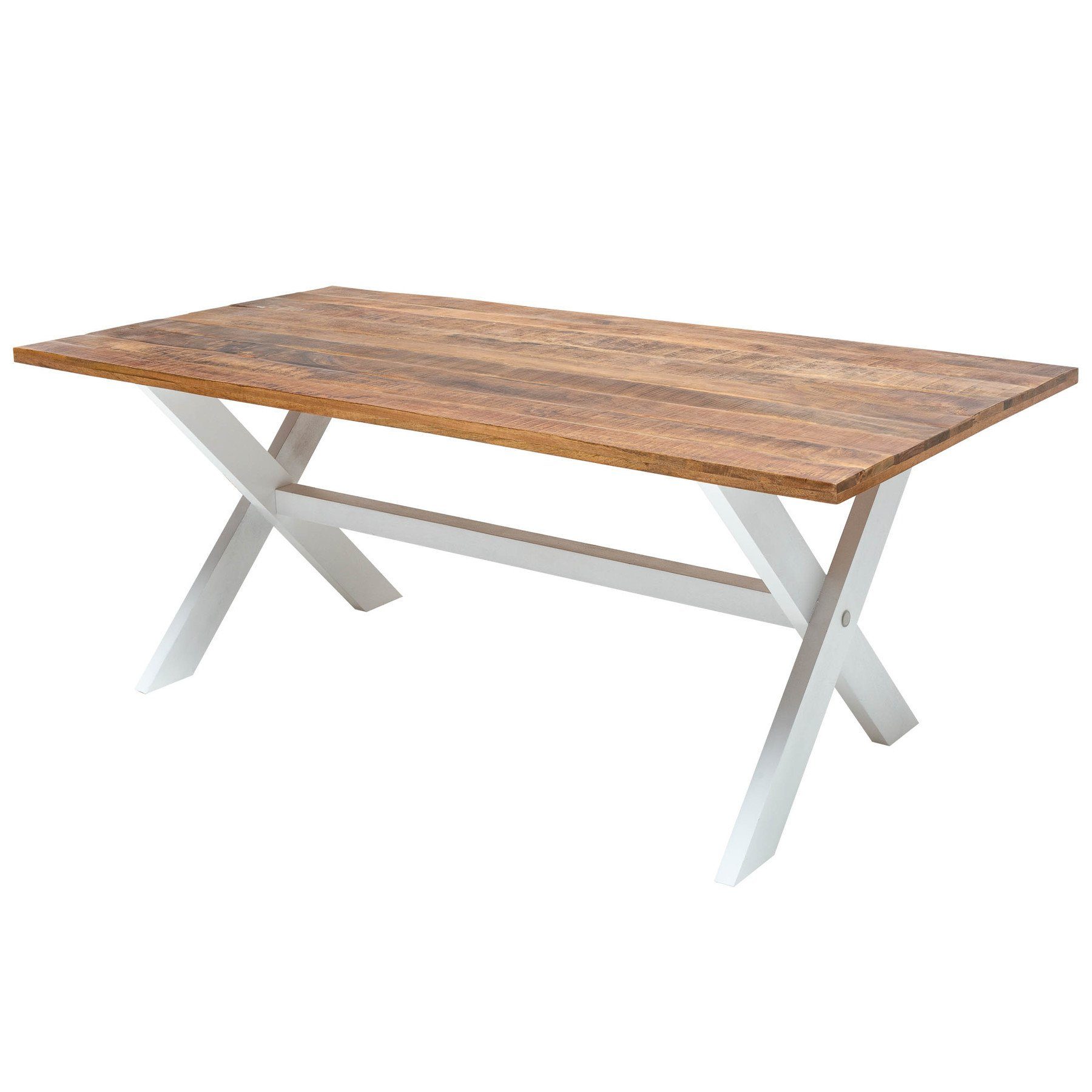 Riess Ambiente Esstisch Long Island Variantenwahl Natur Weiss Aus Massivholz Online Kaufen Otto