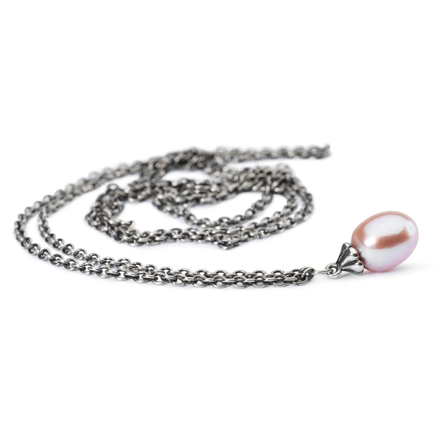 Trollbeads Kette mit Anhänger Fantasy Halskette mit rosa Perle, TAGFA-00050