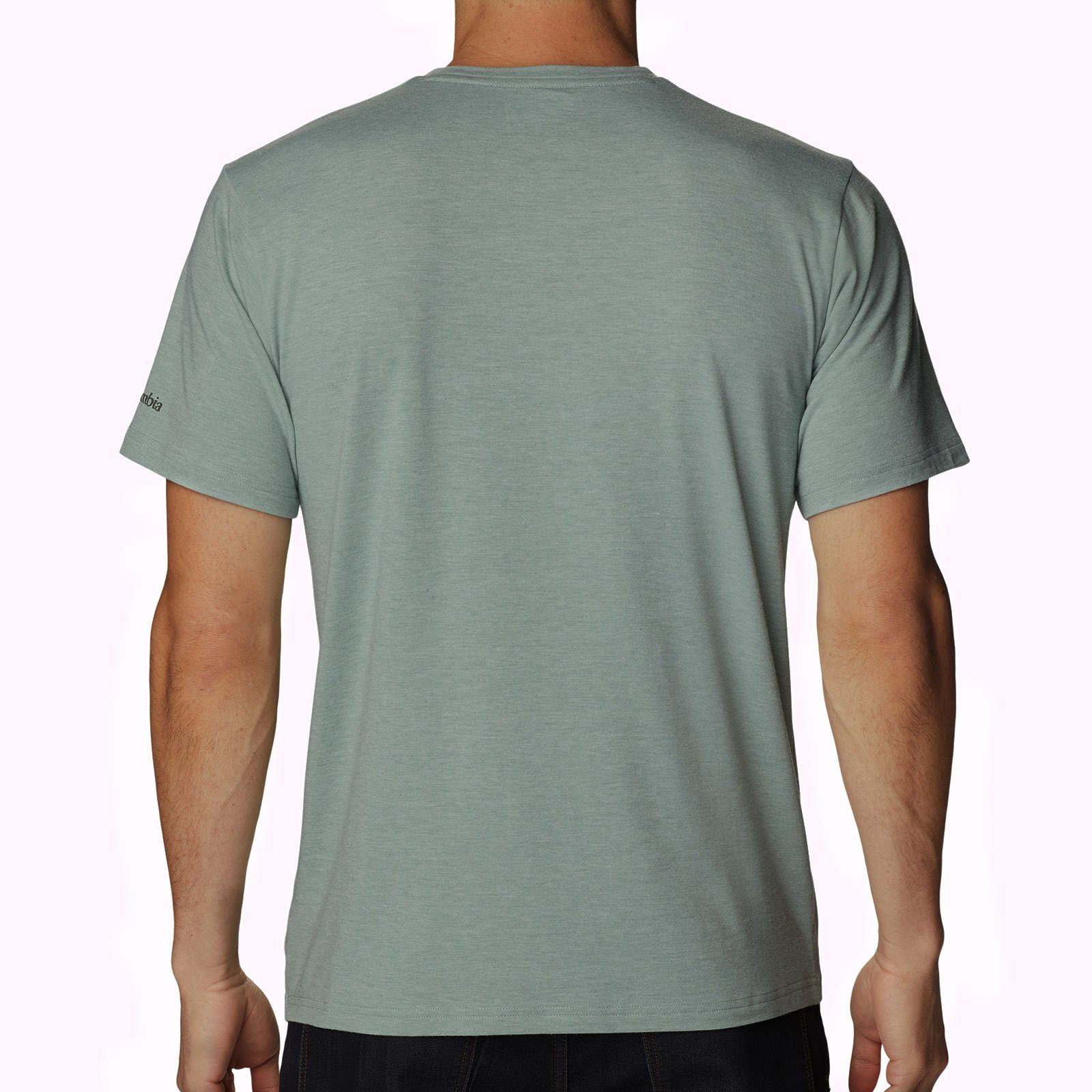 Sun Rundhalsausschnitt Kurzarmshirt Graphic Trek™ Short Sleeve niagara mit heather Tee 351 Columbia