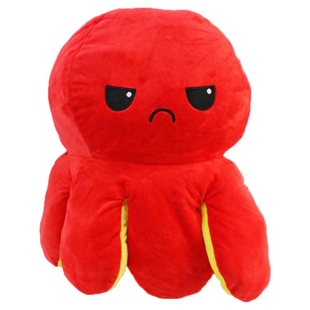 Posh Paws Kuscheltier XXL Stimmungs Oktopus rot-gelb Wende Plüschtier - ca. 60 cm (1-St)