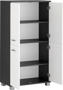 Schildmeyer Midischrank »Lagona« Breite 59,8 cm, Metallgriffe, verstellbare Einlegeböden, 4 Türen