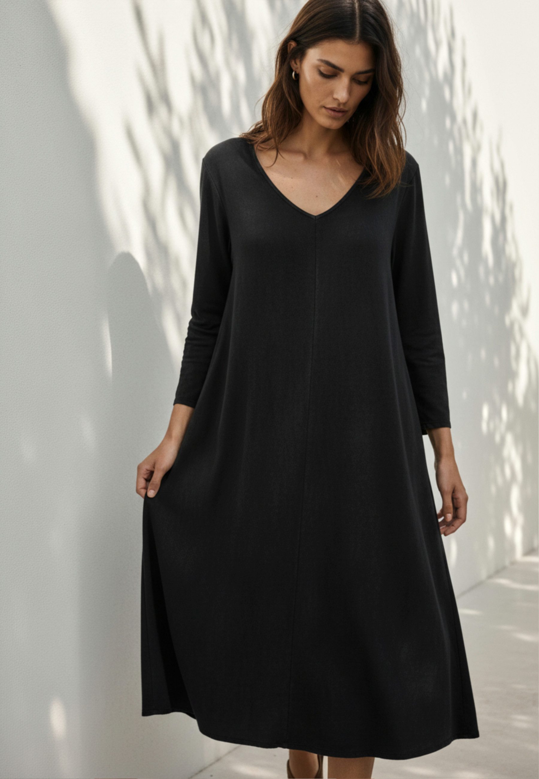 Andijamo-Fashion Midikleid MODERN MUSE Midikleid in leicht ausgestellter A-Linie