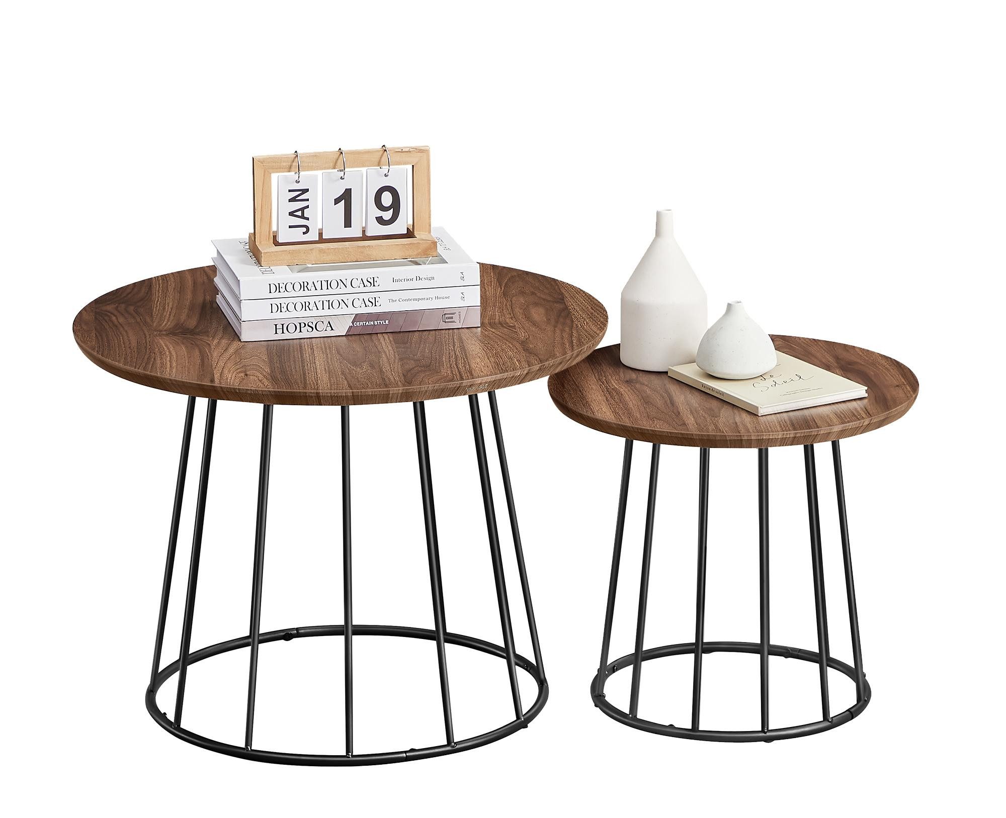 VASAGLE Couchtisch (2er Set), Beistelltisch, Sofatisch-Set günstig online kaufen