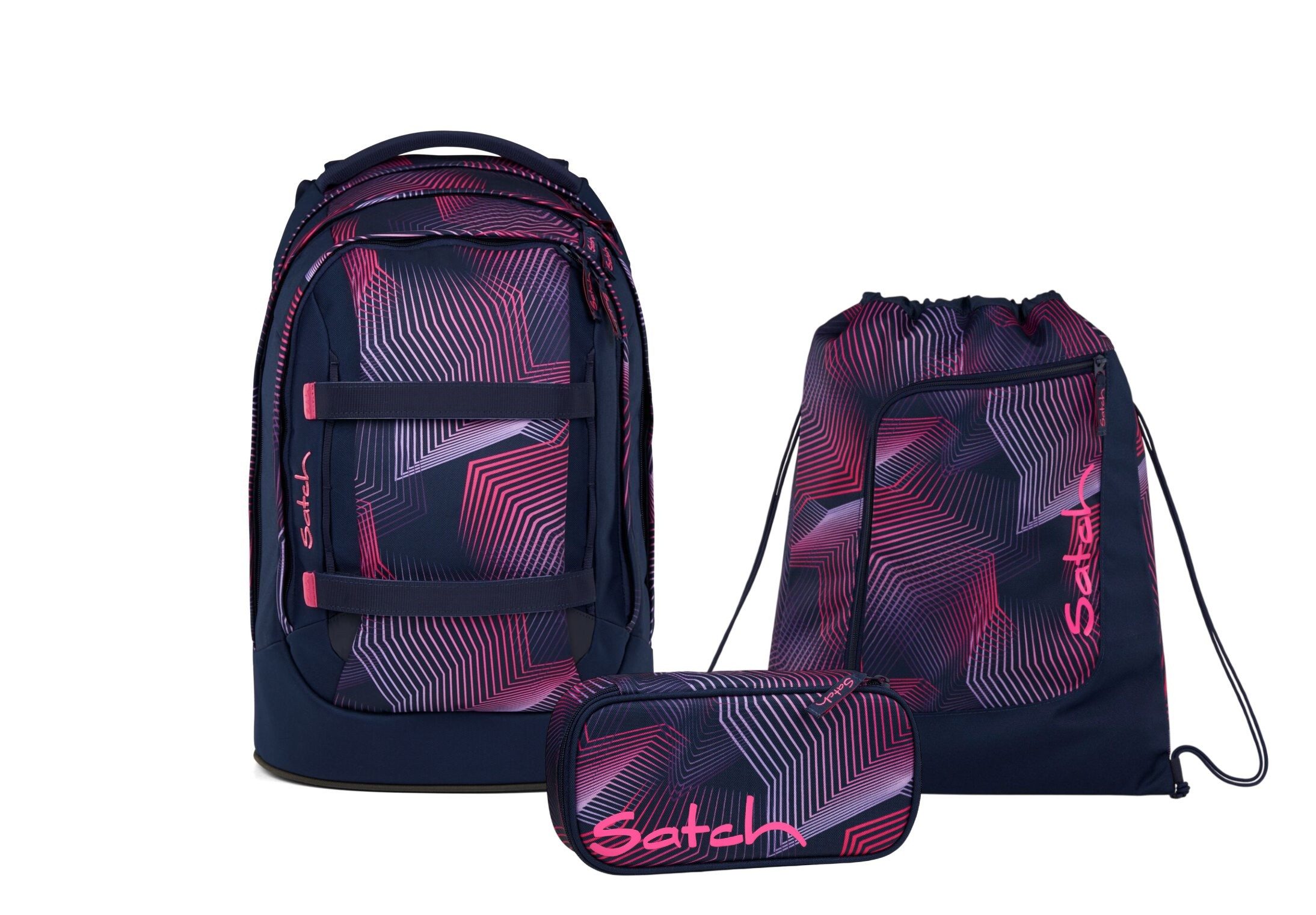 Satch Schulranzen Schulrucksack-Set PACK Seismic Pink günstig online kaufen