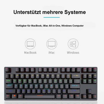 Diida Tastatur, mechanische Tastatur,Büro-Tastatur,Gaming-Tastatur Tastatur