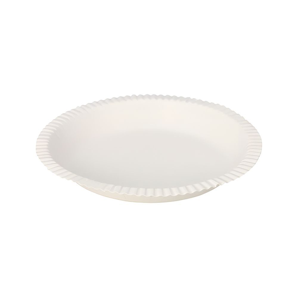 PAPSTAR Einwegschale Schalen, Pappe rund Ø 19 cm, 2,4 cm weiss 150 Stk, Pappe aus Frischfaser