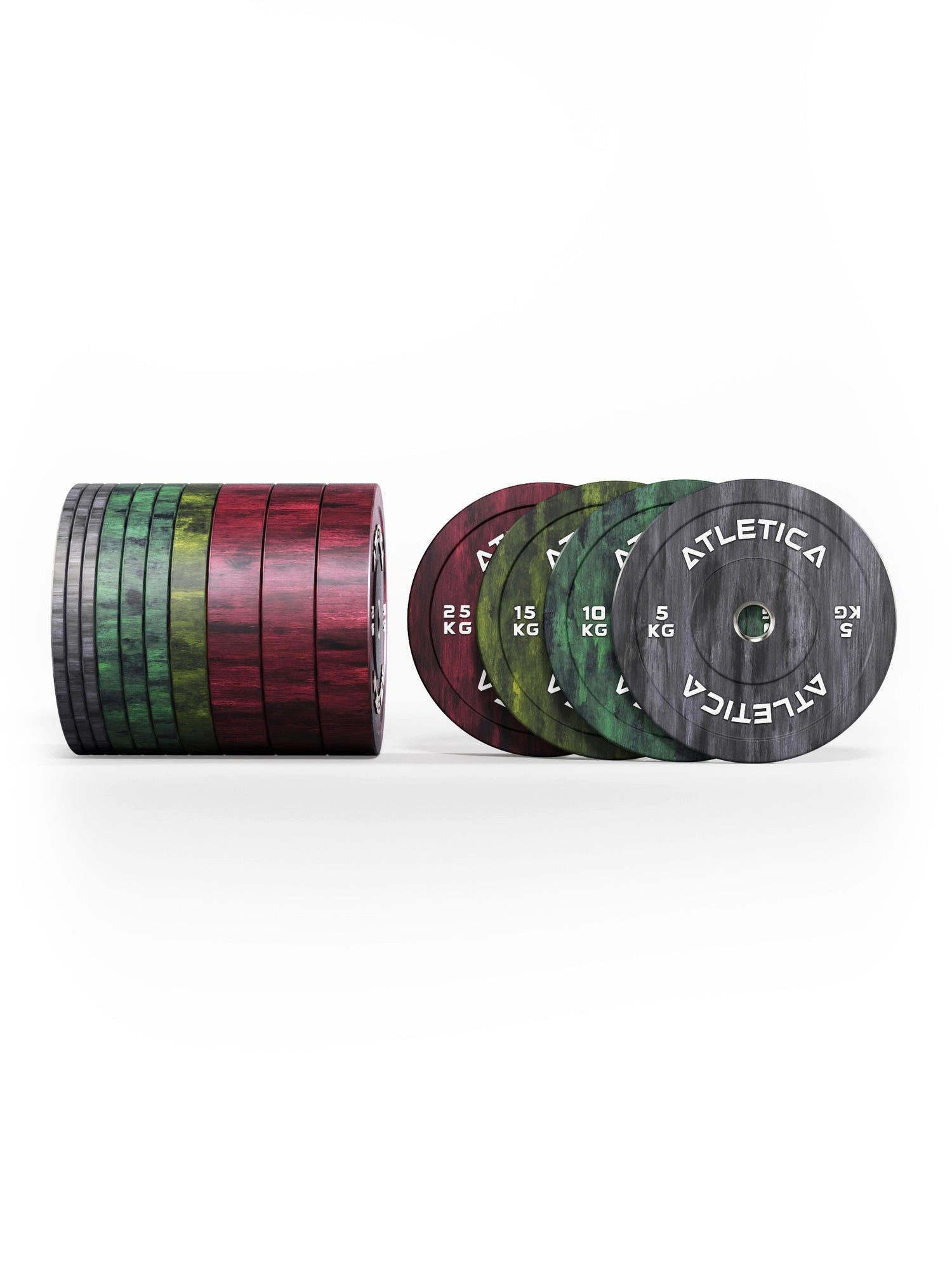 ATLETICA Hantelscheiben Fusion Bumper Plates SET, 190kg, 190 kg