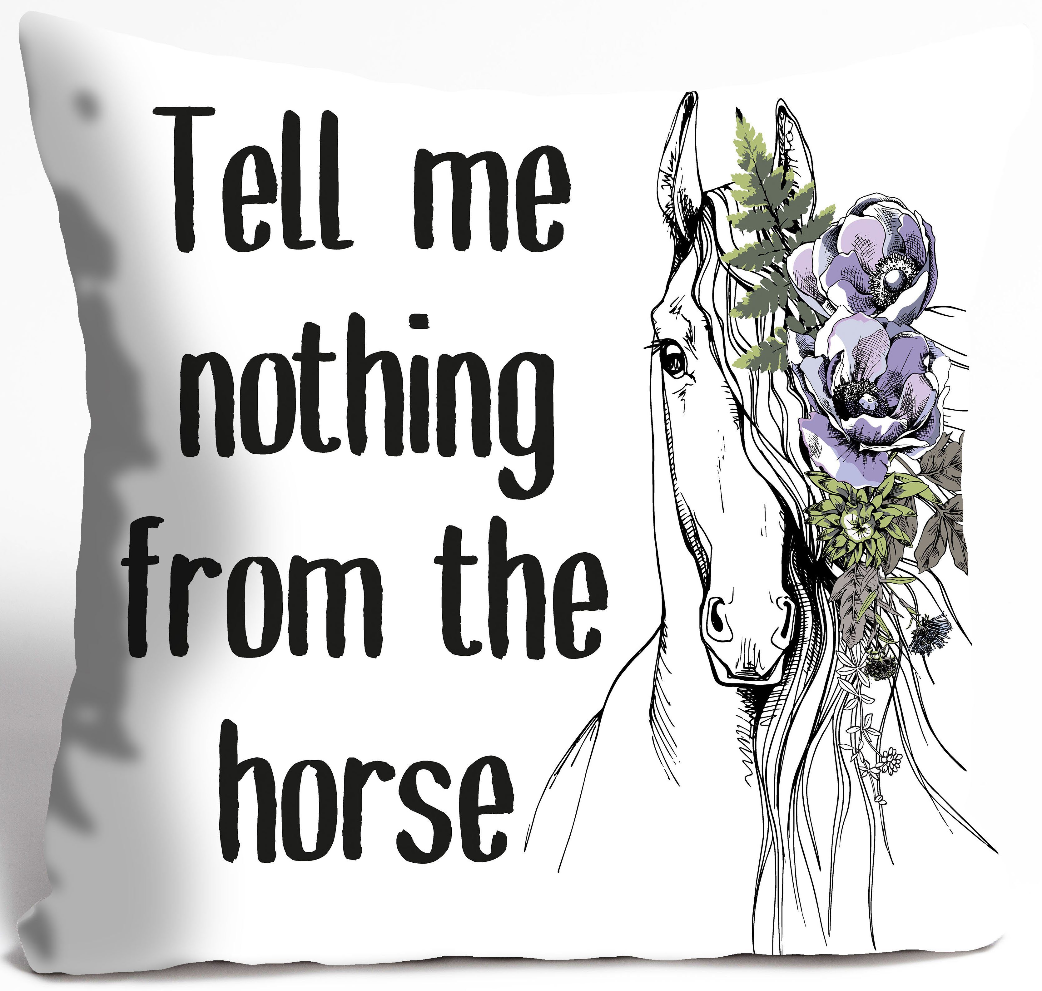 me 1 queence Füllung, Tell horse, nothing the Dekokissen from Stück Kissenhülle ohne