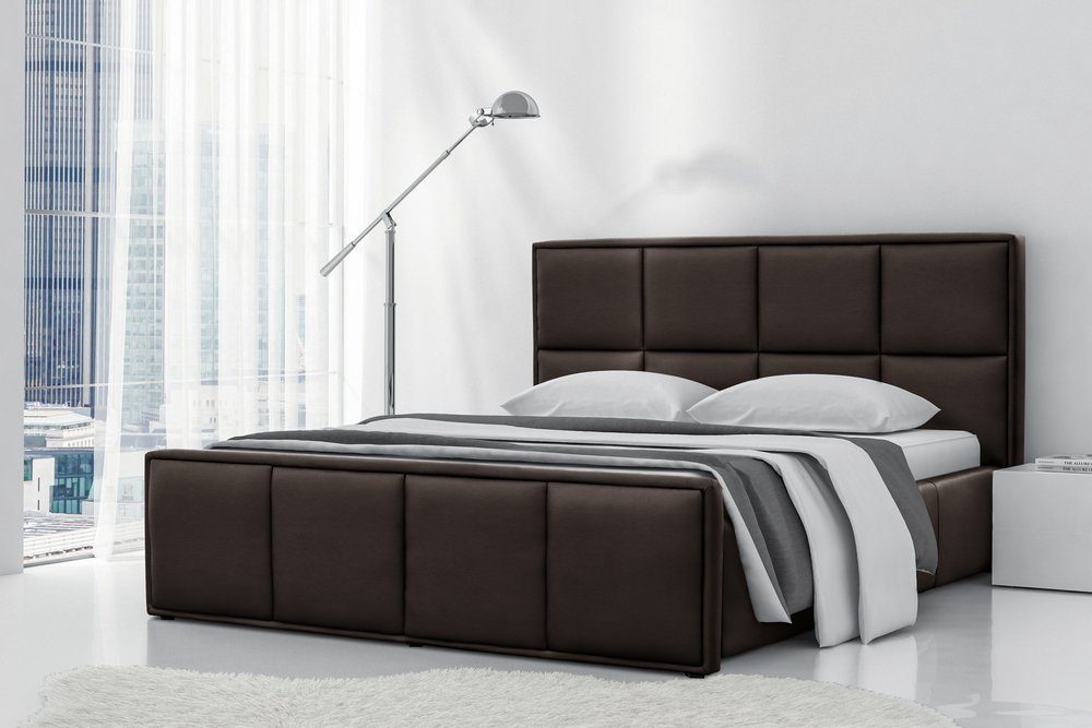 99rooms Polsterbett Rosemarie (Schlafzimmerbett, Bett), 120/140/160/180/200x200 cm, wahlweise mit Bettkasten, mit Lattenrost