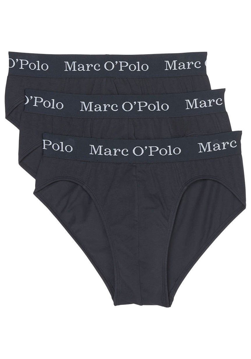 Marc O'Polo Jersey Slip navy Elements Qualität Softe (Packung, 3-St) dark
