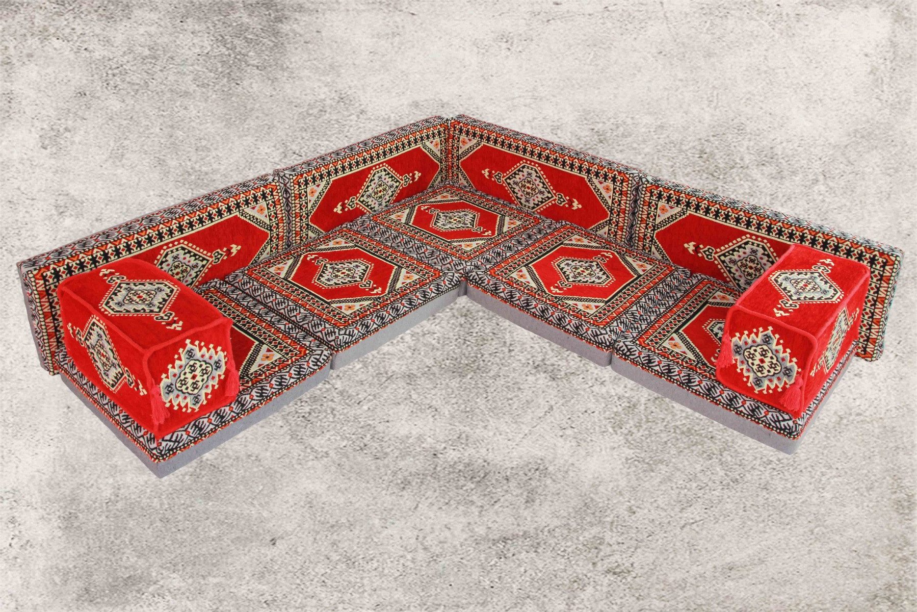 CaddeBuy Sofa Orientalische Sitzecke, Sark Kösesi, Arabisches Sitzkissen, 11 Teile