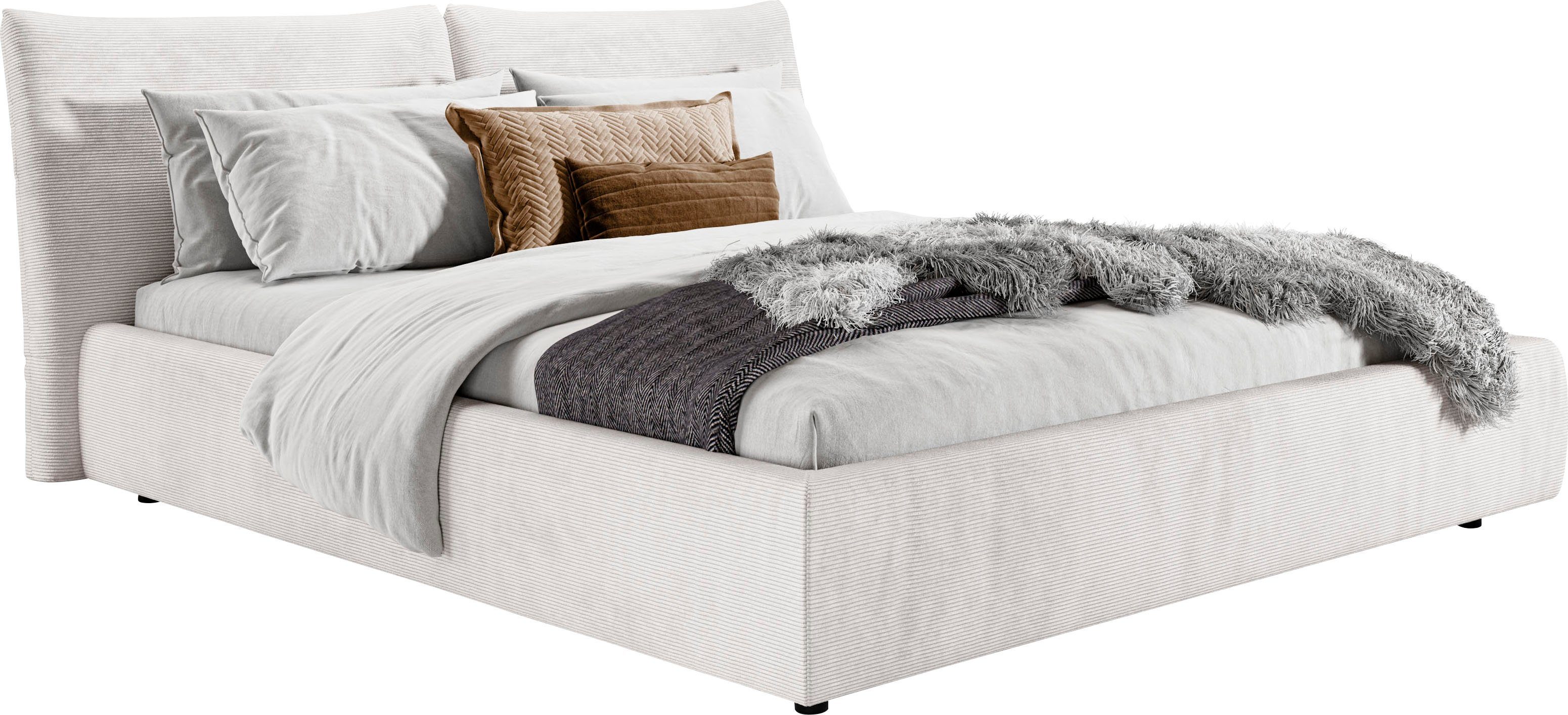 Places of Style Polsterbett "Priora in 4 Breiten bis 200cm", auch in NaturL günstig online kaufen
