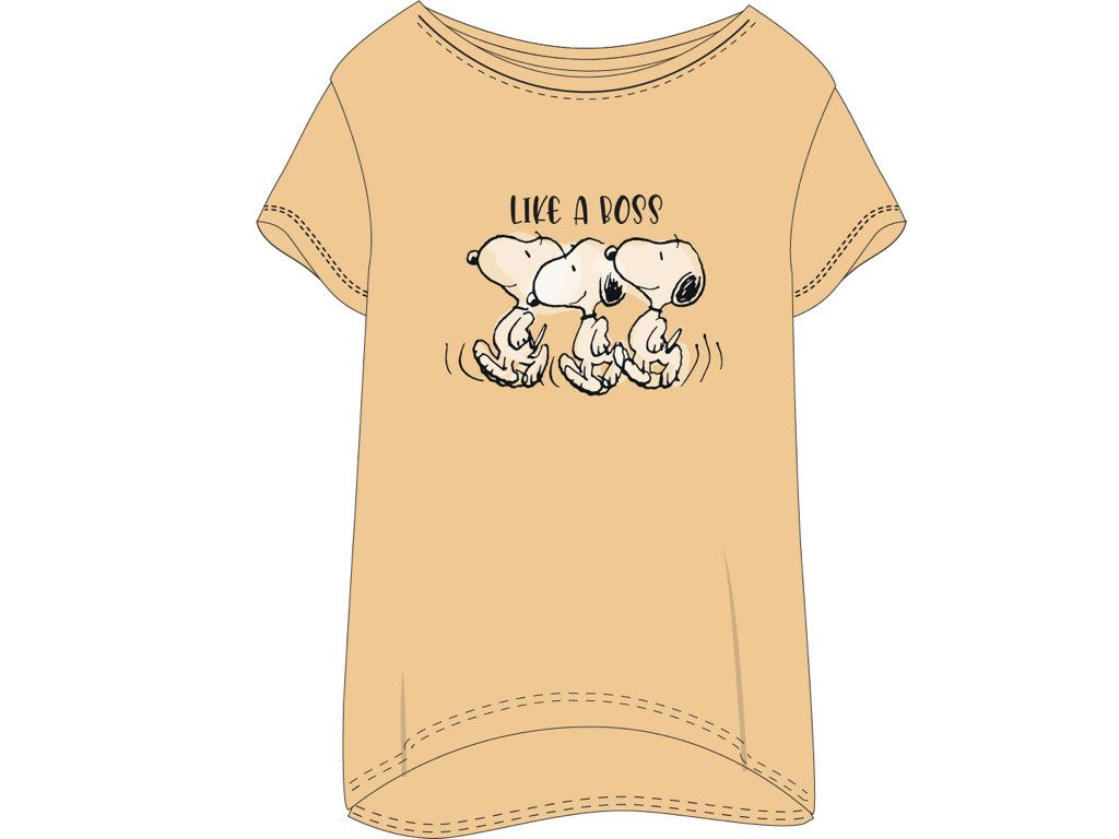 Snoopy Nachthemd Peanuts Nachthemd Snoopy orange