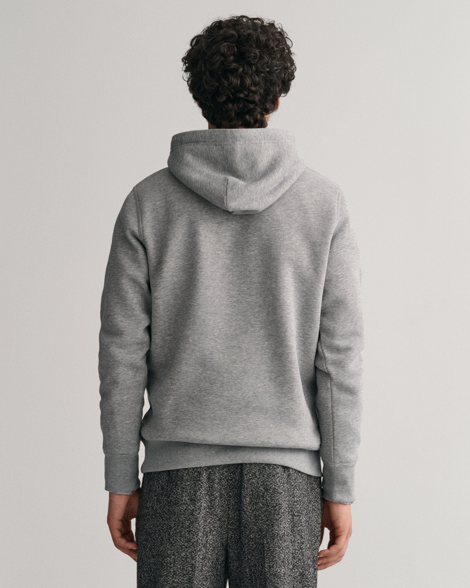 MEDIUM REG Hoodie SHIELD HOODIE Gant GREY ARCHIVE MELANGE