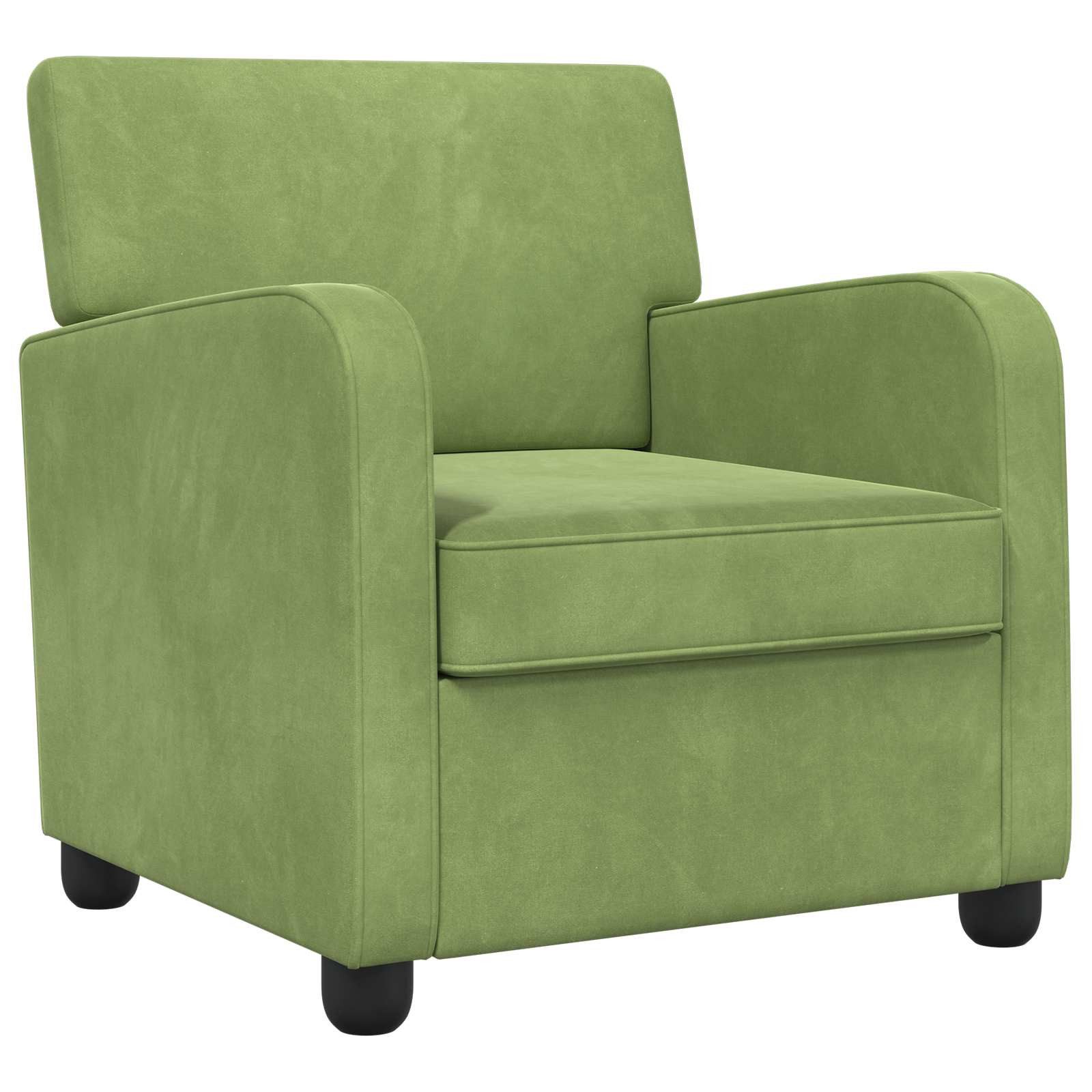 vidaXL Sessel Sessel Hellgrün Samt (1-St)