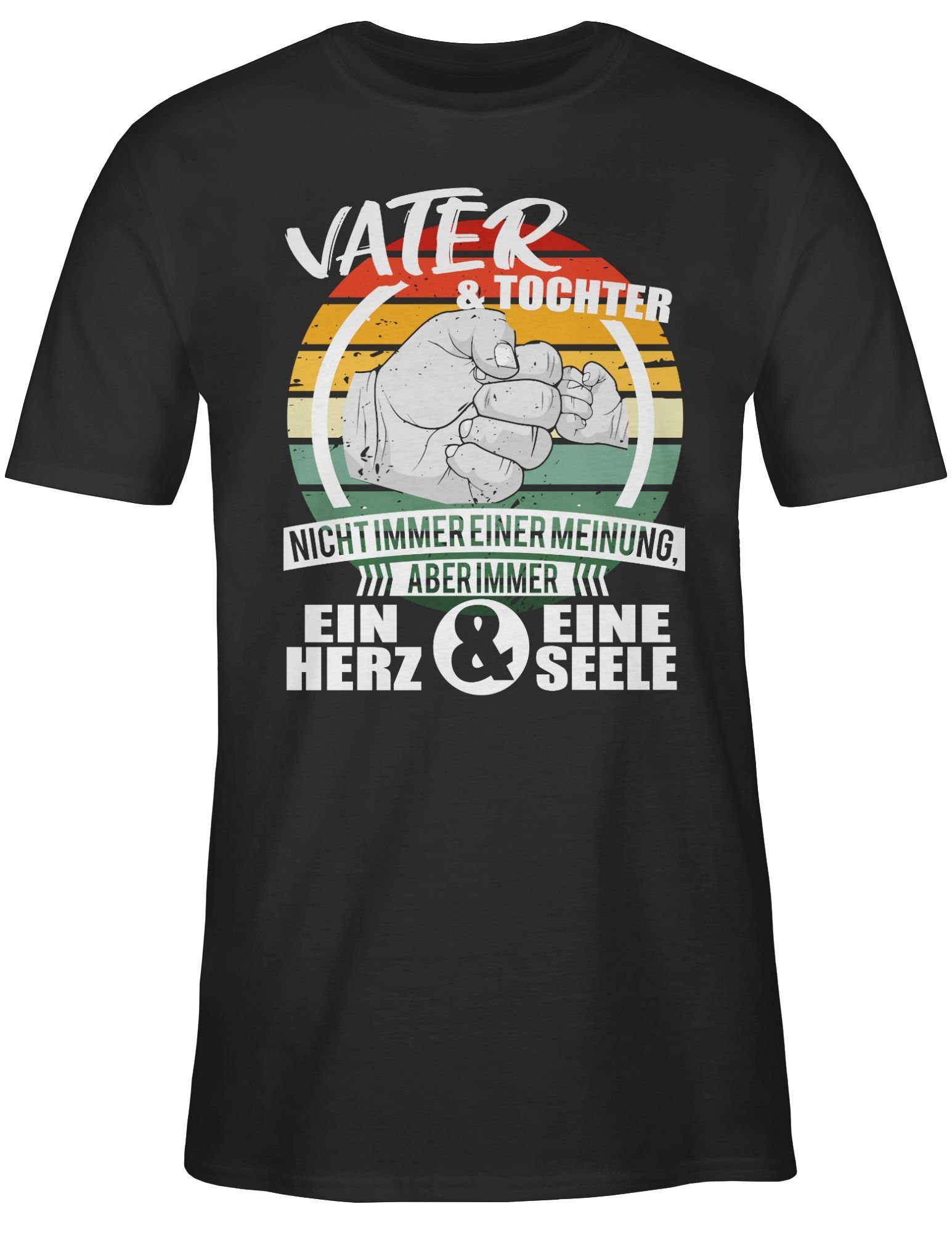 Shirtracer T-Shirt Vater und Tochter eine Seele Vatertag Geschenk für Papa
