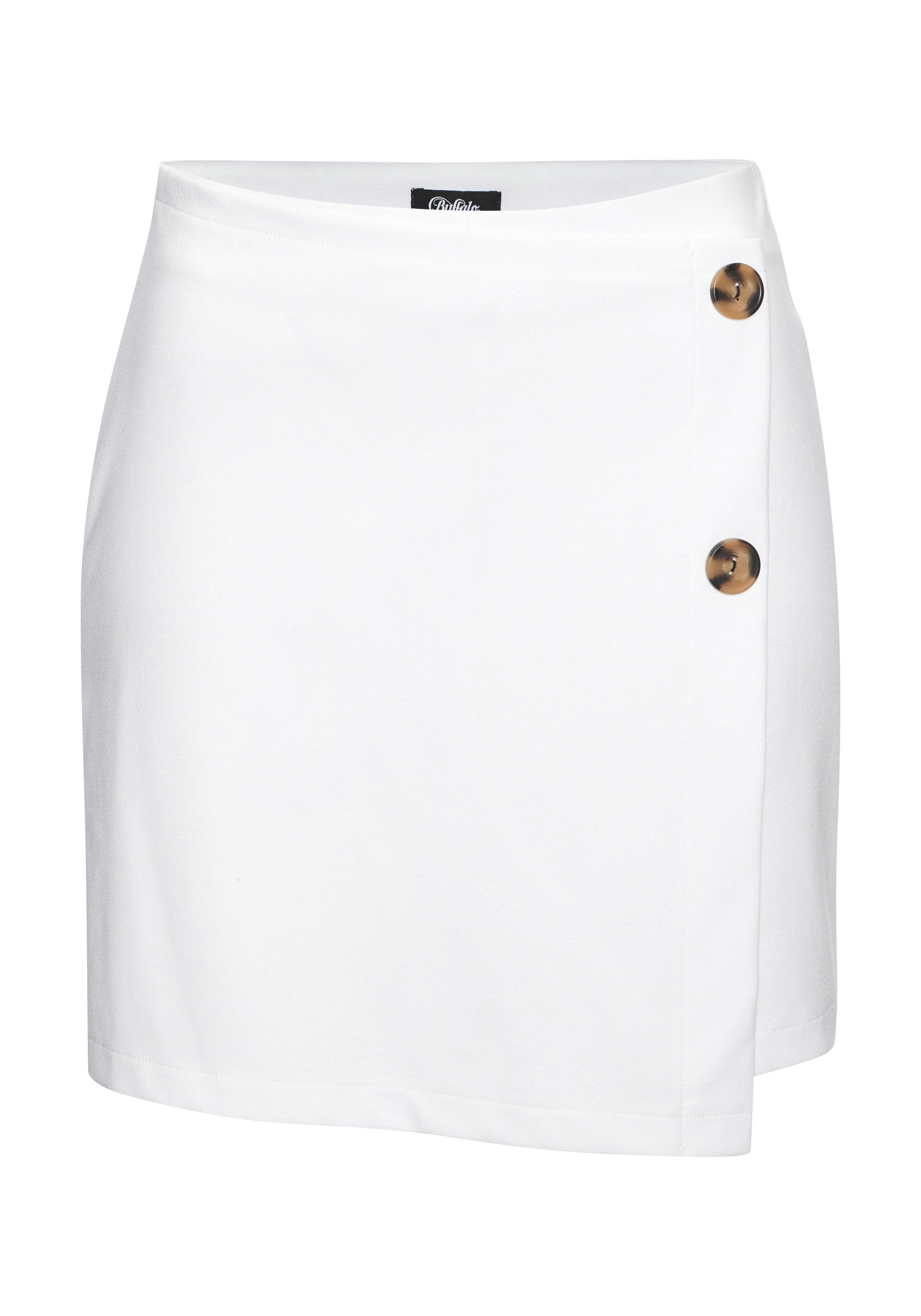 Buffalo Hosenrock in Wickeloptik mit Zierknöpfen, Skort, casual-chic, elega günstig online kaufen