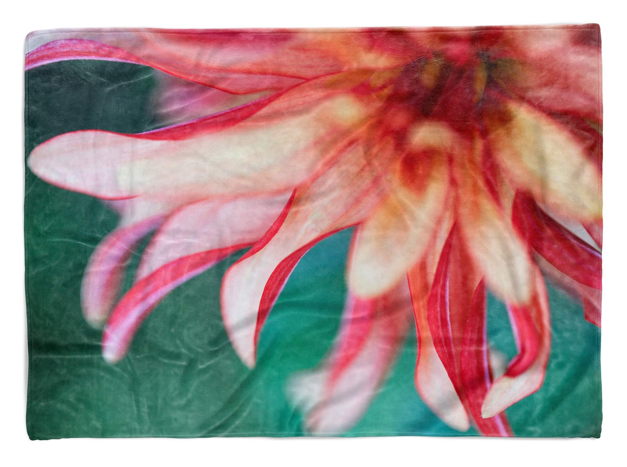 Sinus Art Handtücher Handtuch Strandhandtuch Saunatuch Kuscheldecke mit Fotomotiv Wunderschöne Blume, Baumwolle-Polyester-Mix (1-St), Handtuch