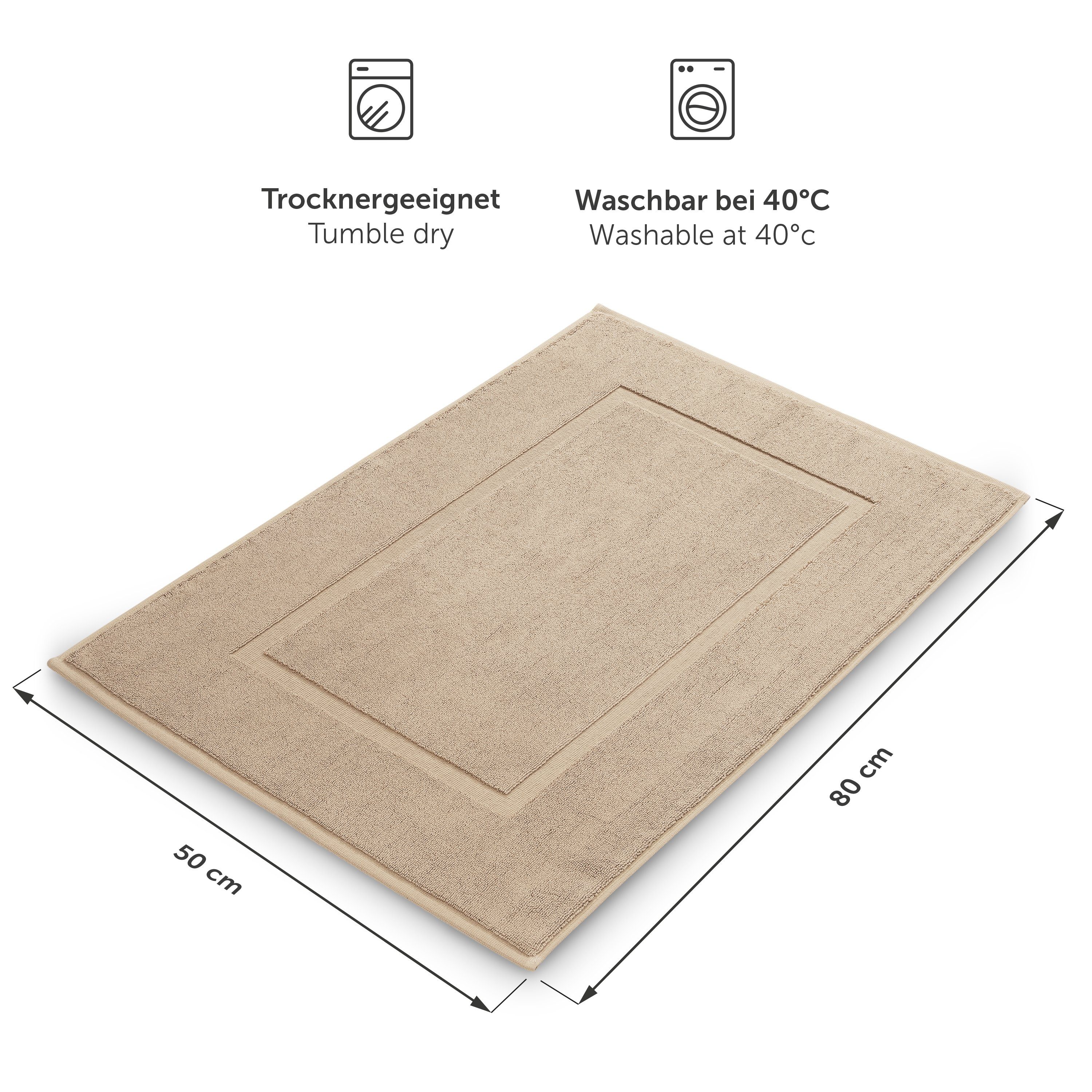 Blumtal Badematte Premium Frottier, schnell trocknend, günstig online kaufen