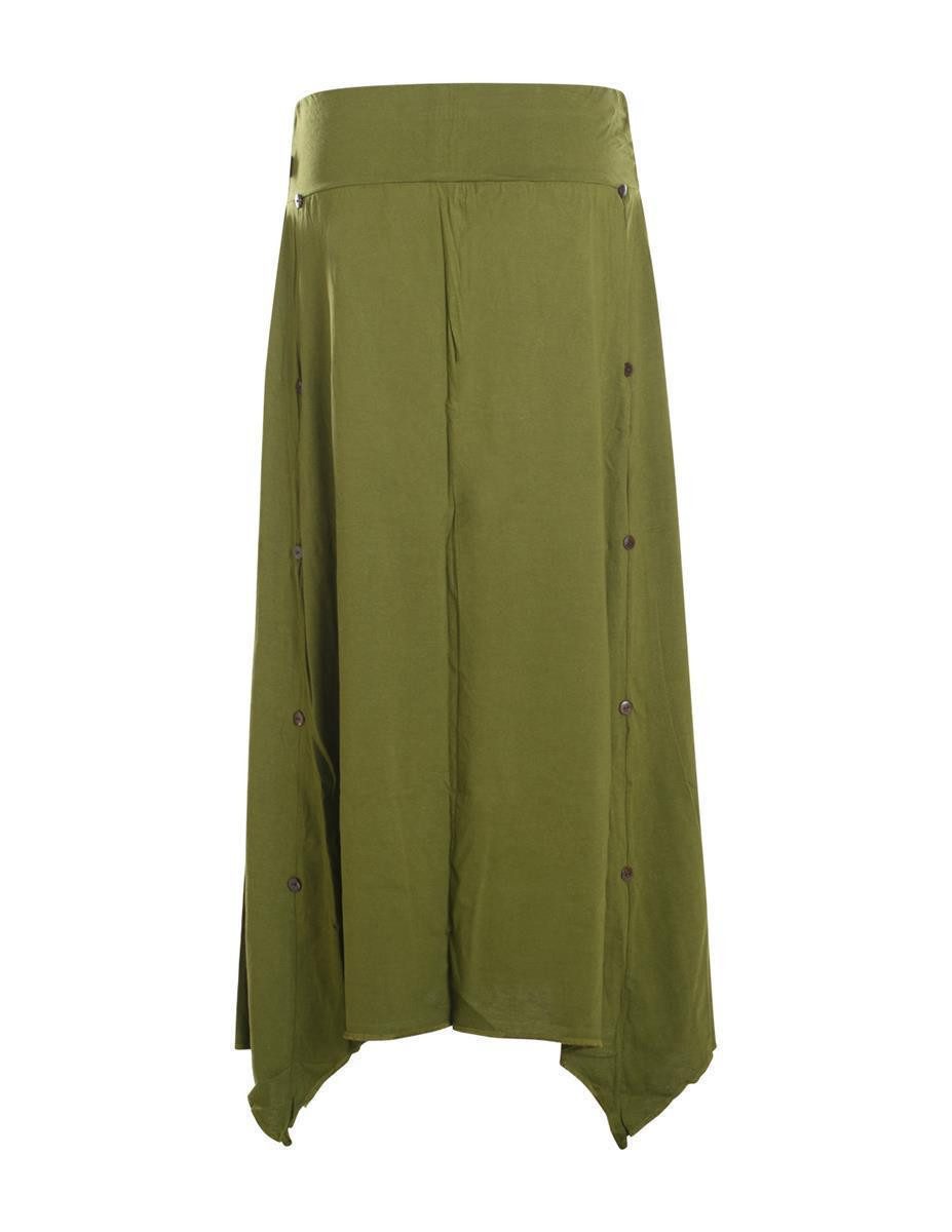 Vishes A-Linien-Rock Damen A-Linie Rock Baumwolle günstig online kaufen