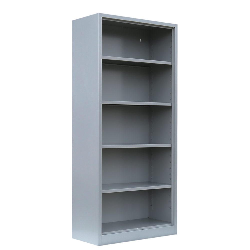 Steelboxx Aktenregal Metallregal Bücherregal 4,5 OH 1800 x 800 x 380 mm lichtgrau, 1-tlg., Komplett verschweißt (keine Montage erforderlich)