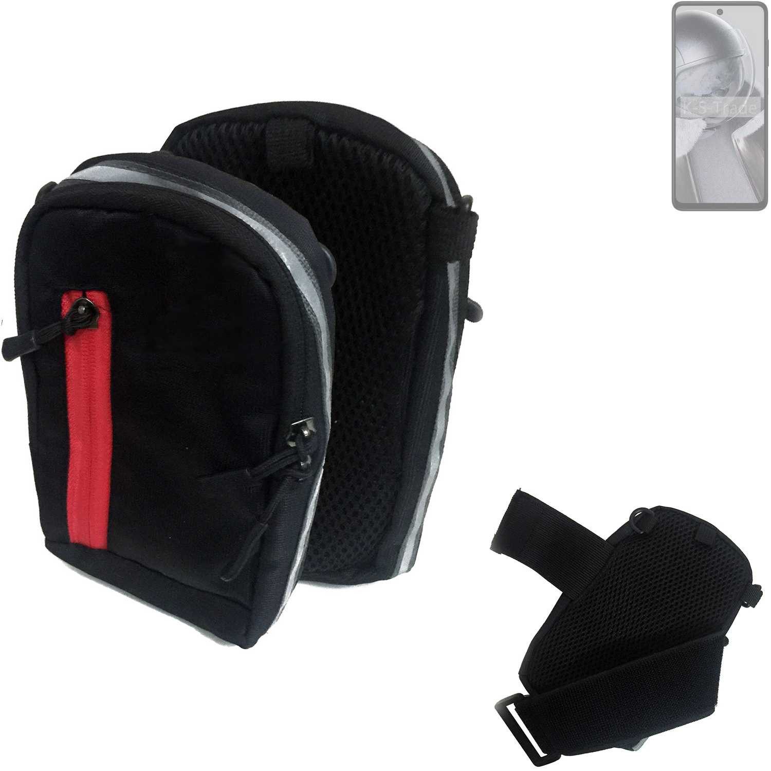 K-S-Trade Handyhülle für HMD Pulse Pro, Outdoor Gürteltasche Holster Umhängetasche schwarz Handy Tasche