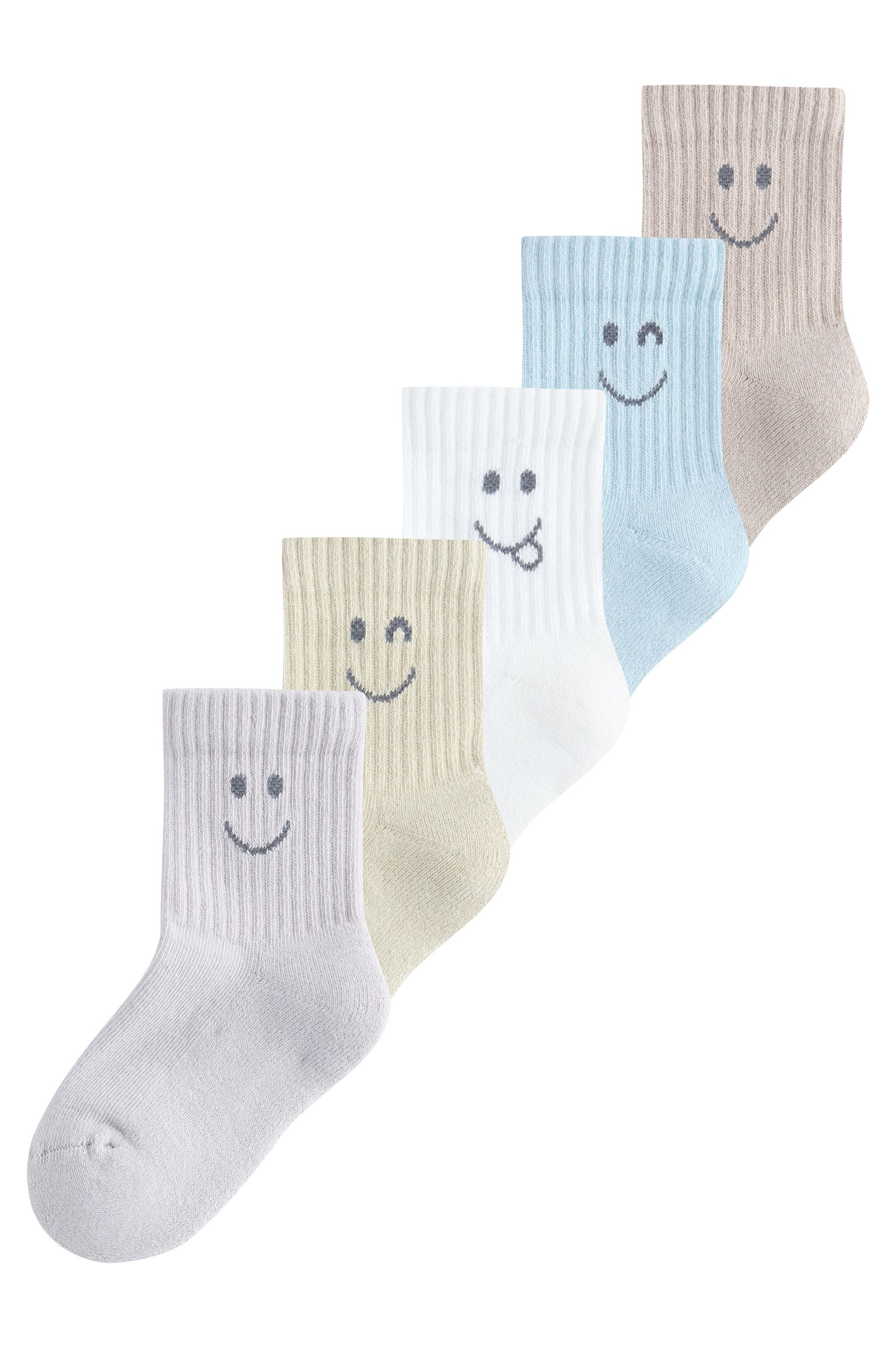 Next Basicsocken Socken mit gepolstertem Fußbett, 5er-Pack (5-Paar)