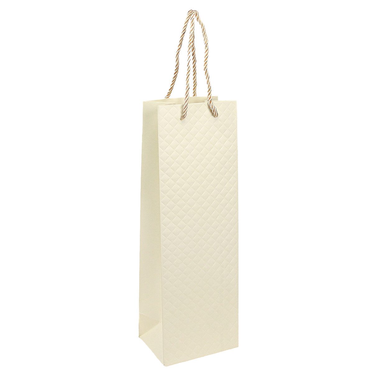 Florists Products Tragetasche Elegante Geschenkverpackung für Flaschen mit Satinhenkeln und