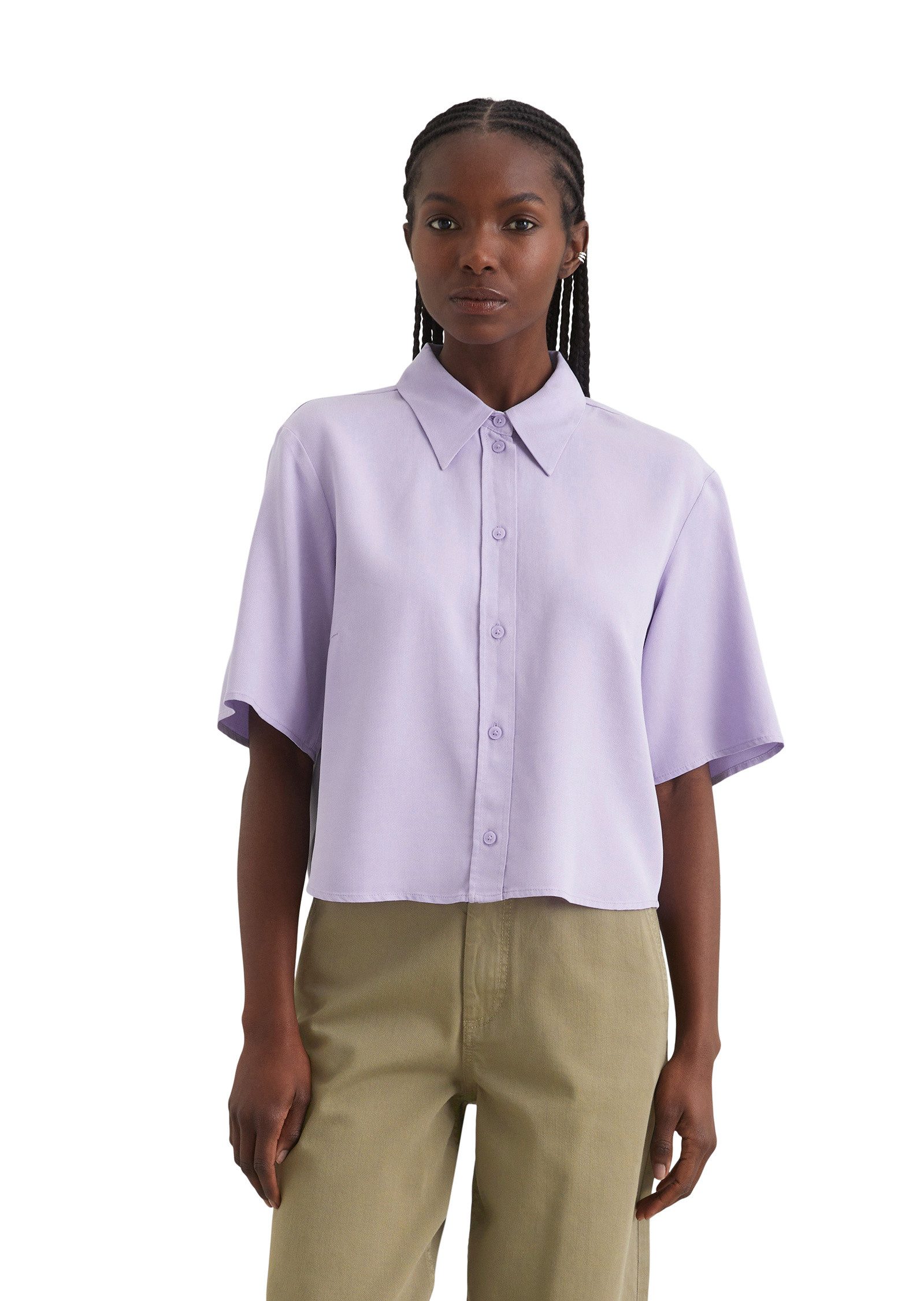 Kurzarmbluse aus TENCEL™ Lyocell