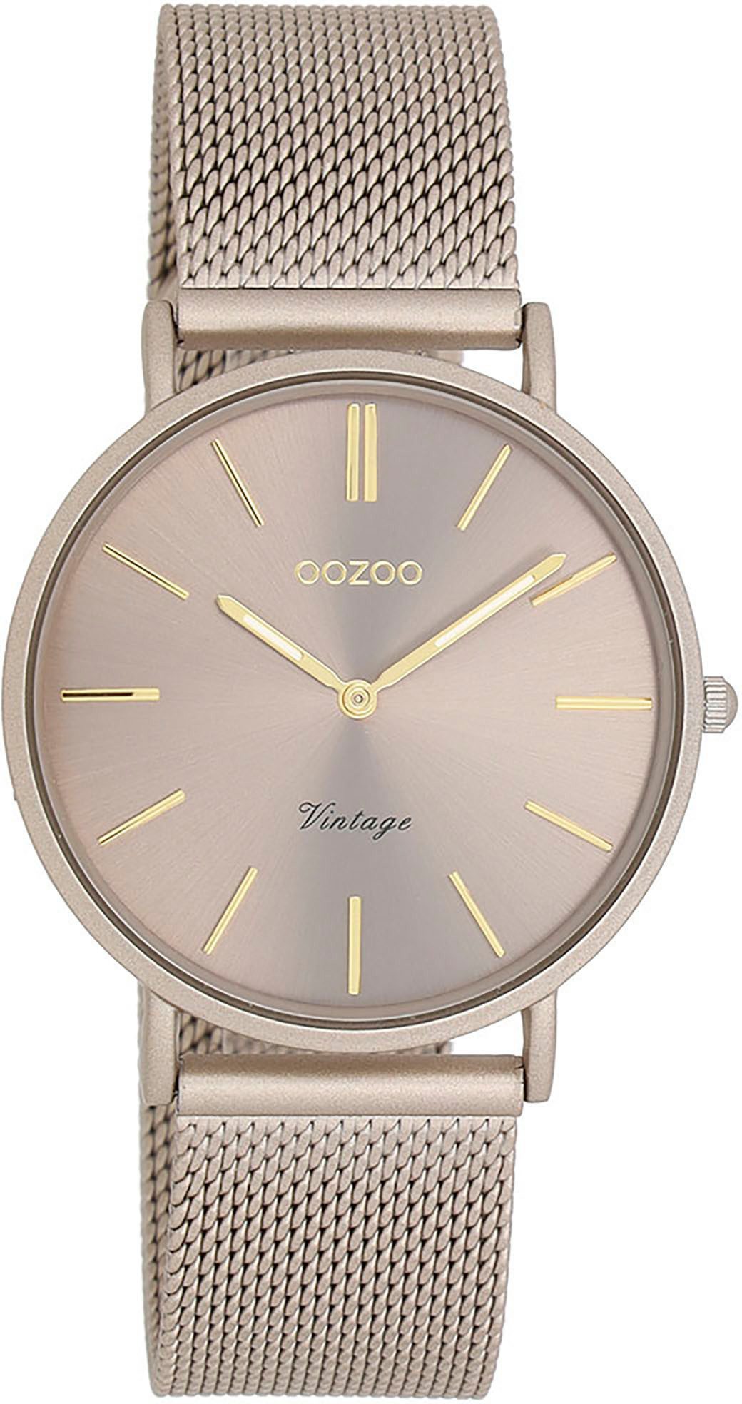 OOZOO Quarzuhr C20337, Armbanduhr, Damenuhr, Edelstahlarmband, Mineralglas, günstig online kaufen