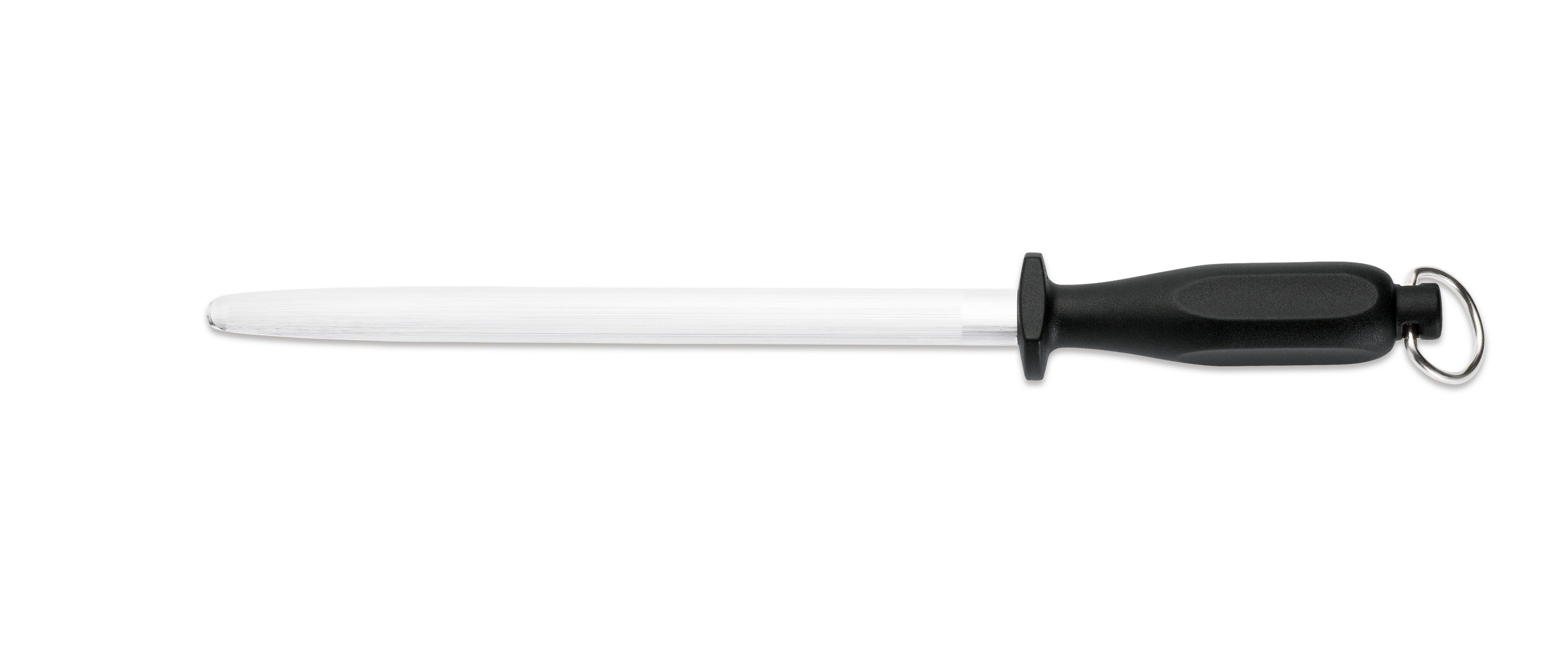 Giesser Messer Messerschärfer Abziehstahl Form oval 25, 31 cm, Mittelfeiner Zug - Verzahnung 6-7 Züge pro mm