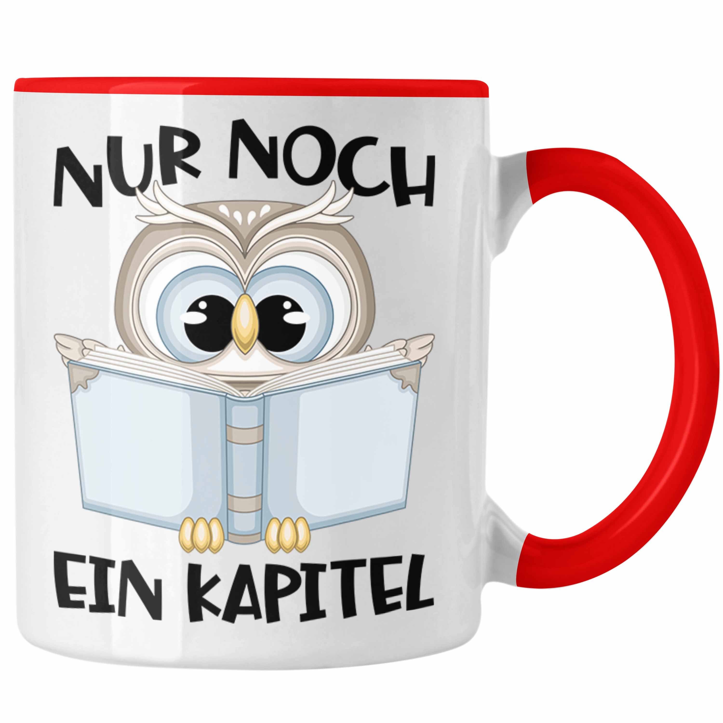 Trendation Tasse Trendation - Leseratte Geschenk Tasse Nur Noch Ein Kapitel Bücher Lese