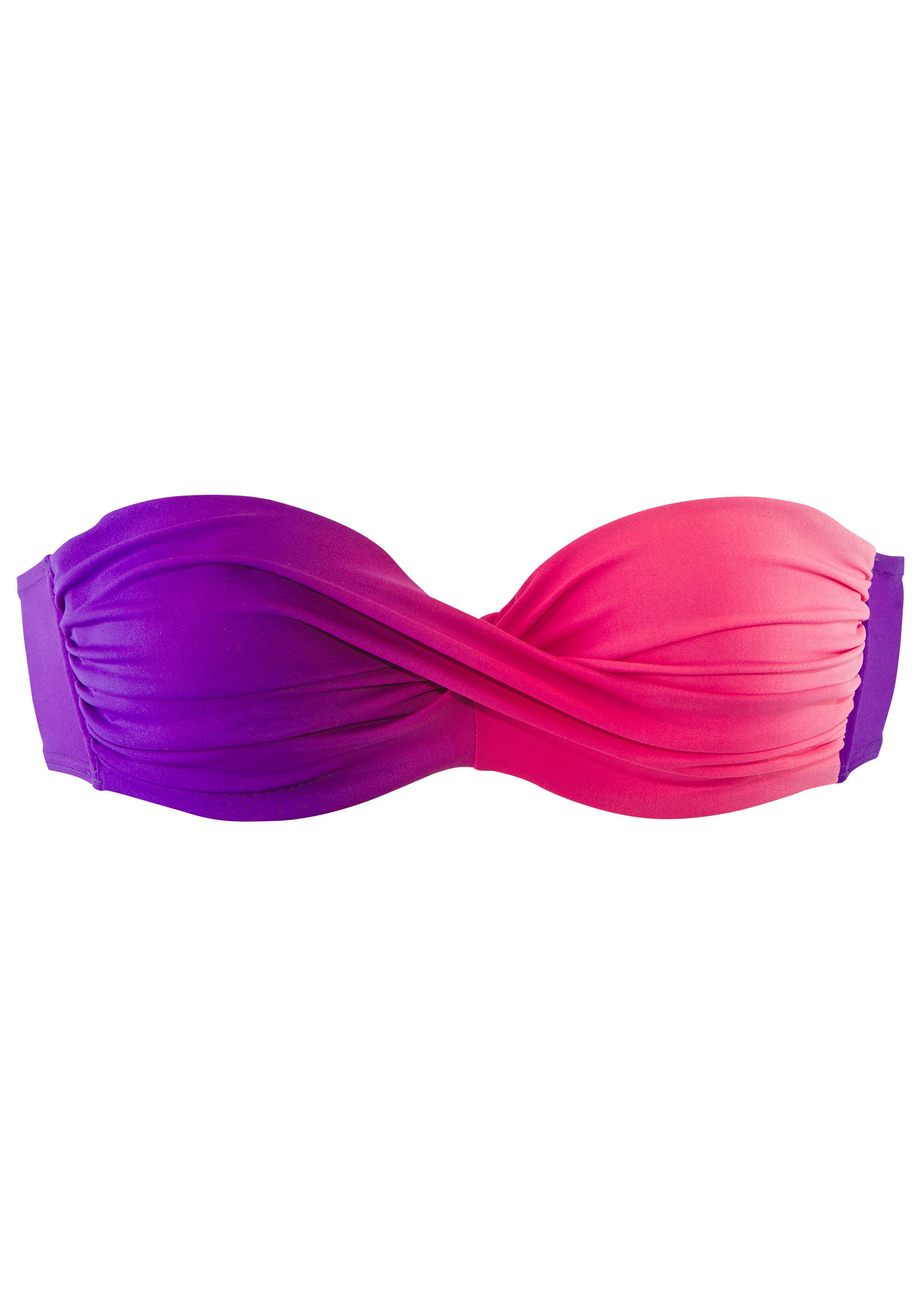 LASCANA Bügel-Bandeau-Bikini im modischen Farbverlauf