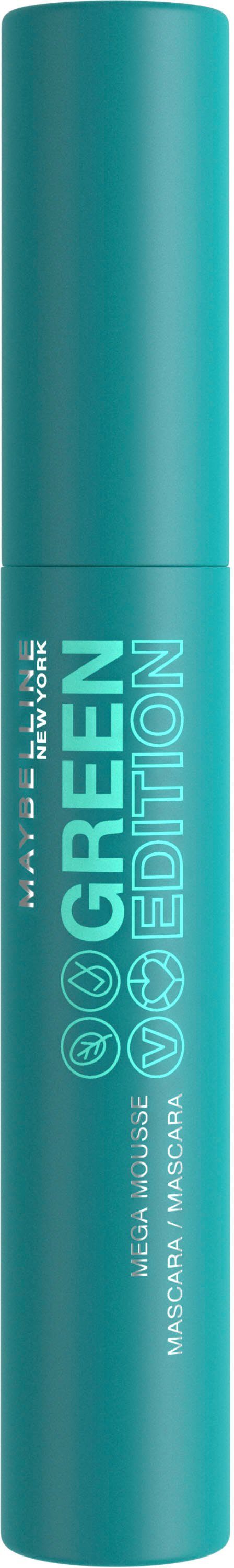 YORK Mega Edition Mousse Mascara Mascara Green NEW MAYBELLINE